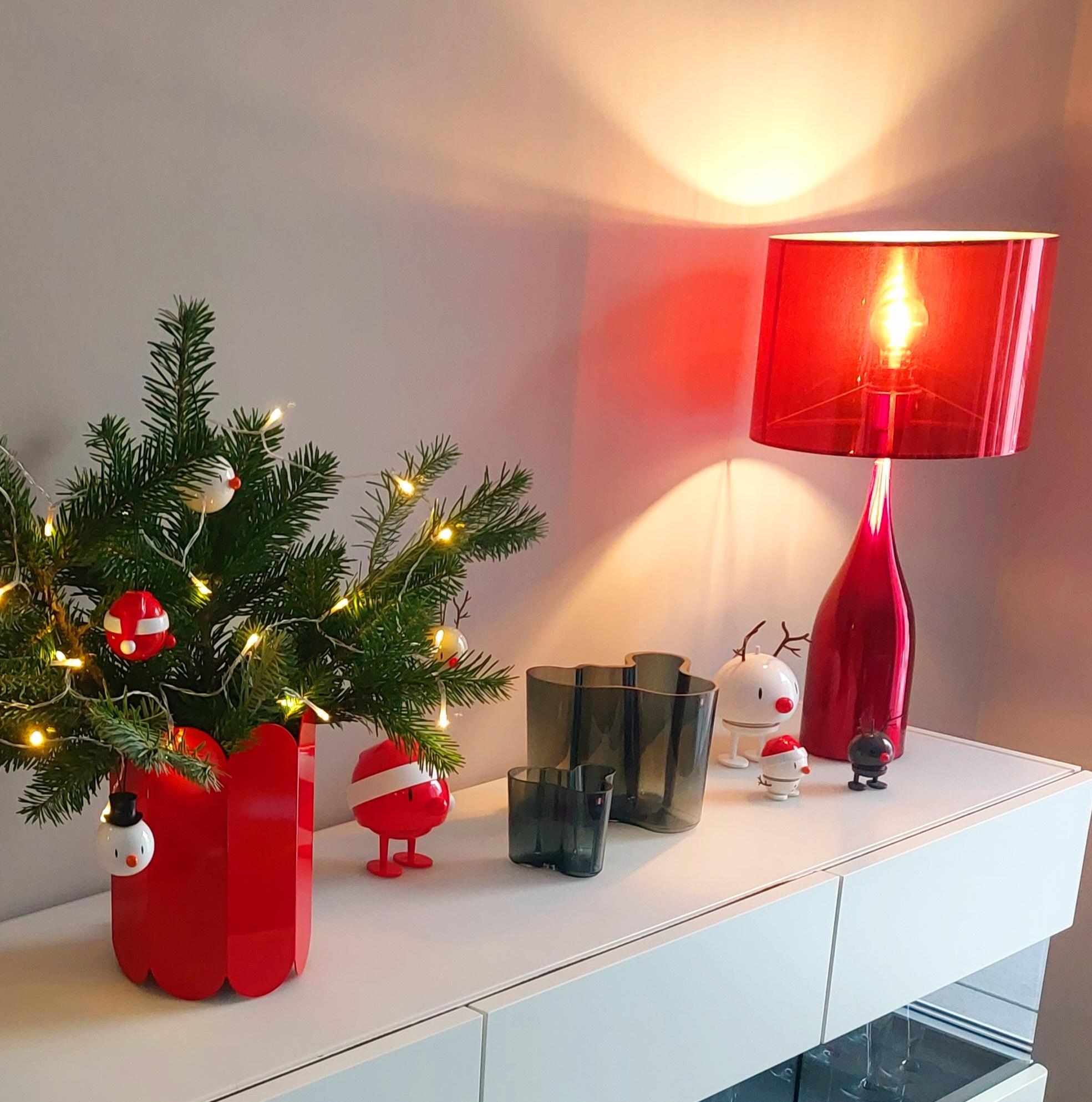 #lampe #rot #weihnachtsdeko #hoptimist #vase