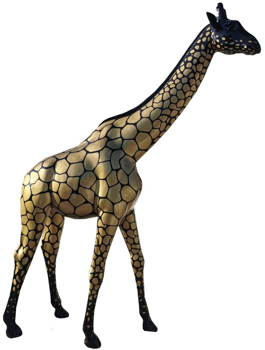 Lebensgrosse XXL Skulpur einer Giraffe von Casa Padrino 