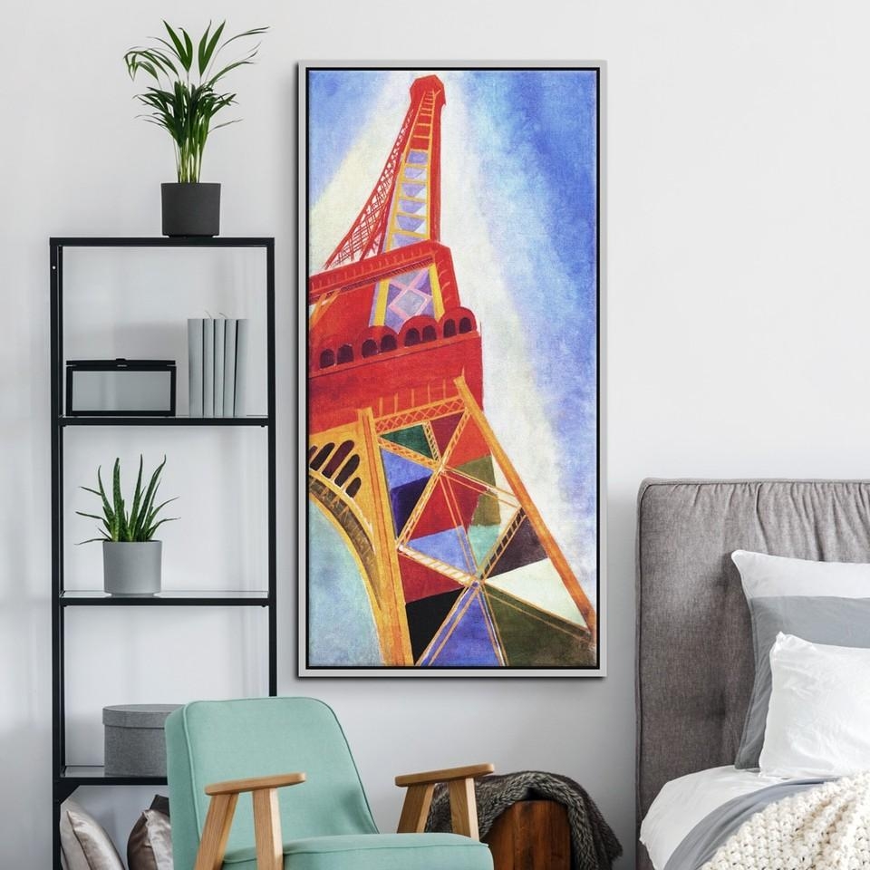 Leinwandbild mit Rahmen
"La Tour Eiffel" - Robert Delaunay
⁠
 #leinwandbilder #schlafzimmerdeko #posterlounge 