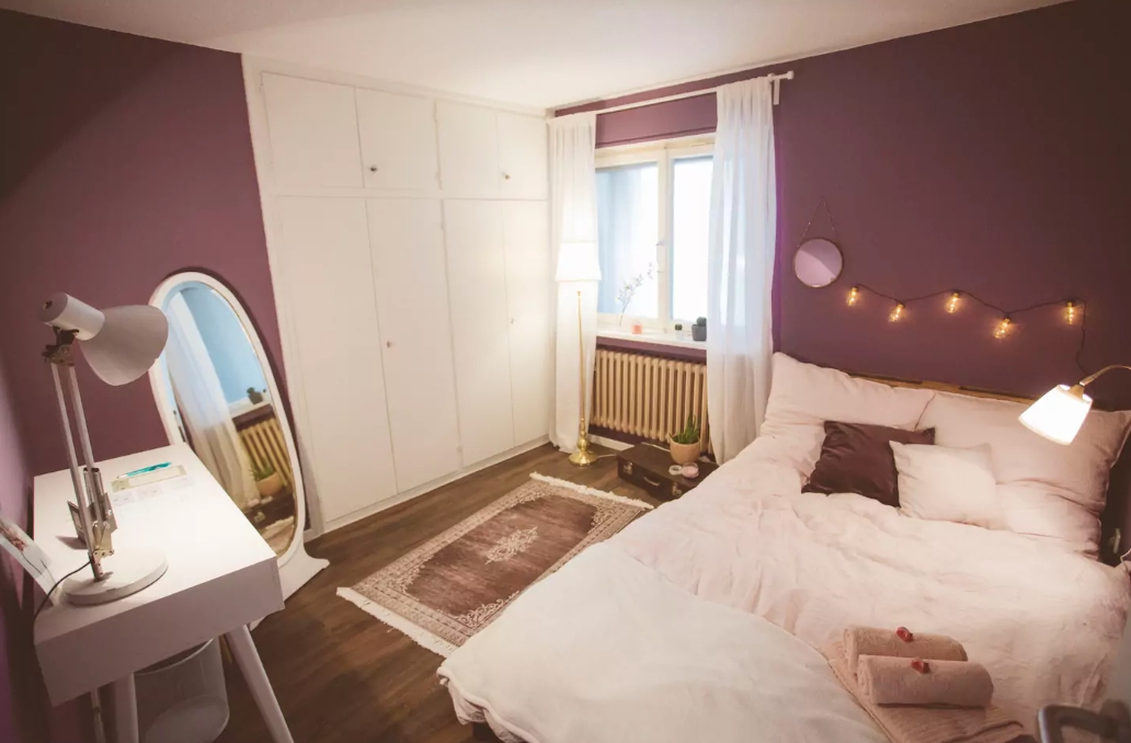 #leviinterior #interiordesign #homestory #purpleroom #bedroom 
