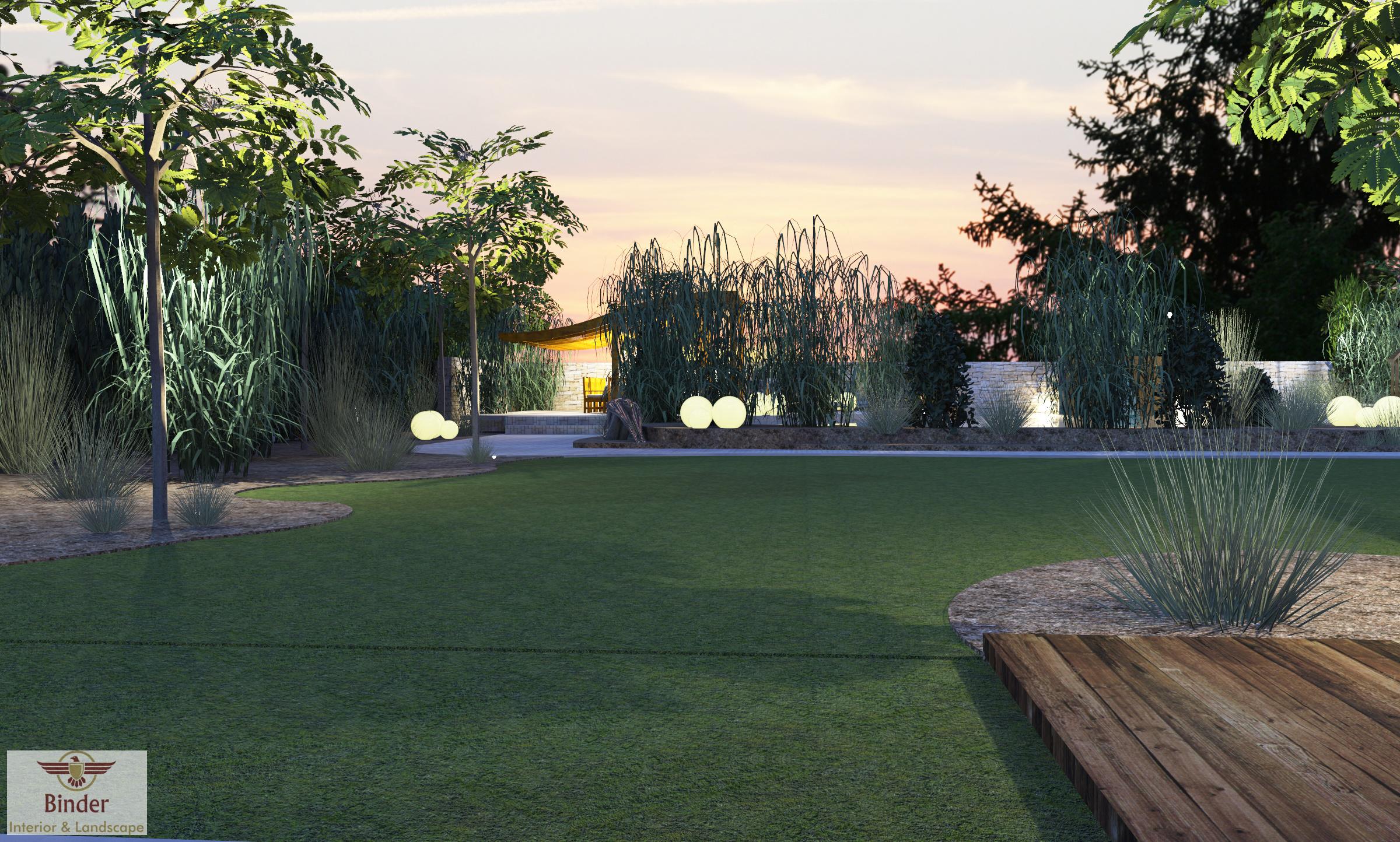 Licht richtig geplant mit der 3D Lichtplanung #bett #arbeitszimmer #stehlampe #wintergarten #beleuchtung #gartenbeleuchtung #trockenbau ©Binder Interior & Landscape