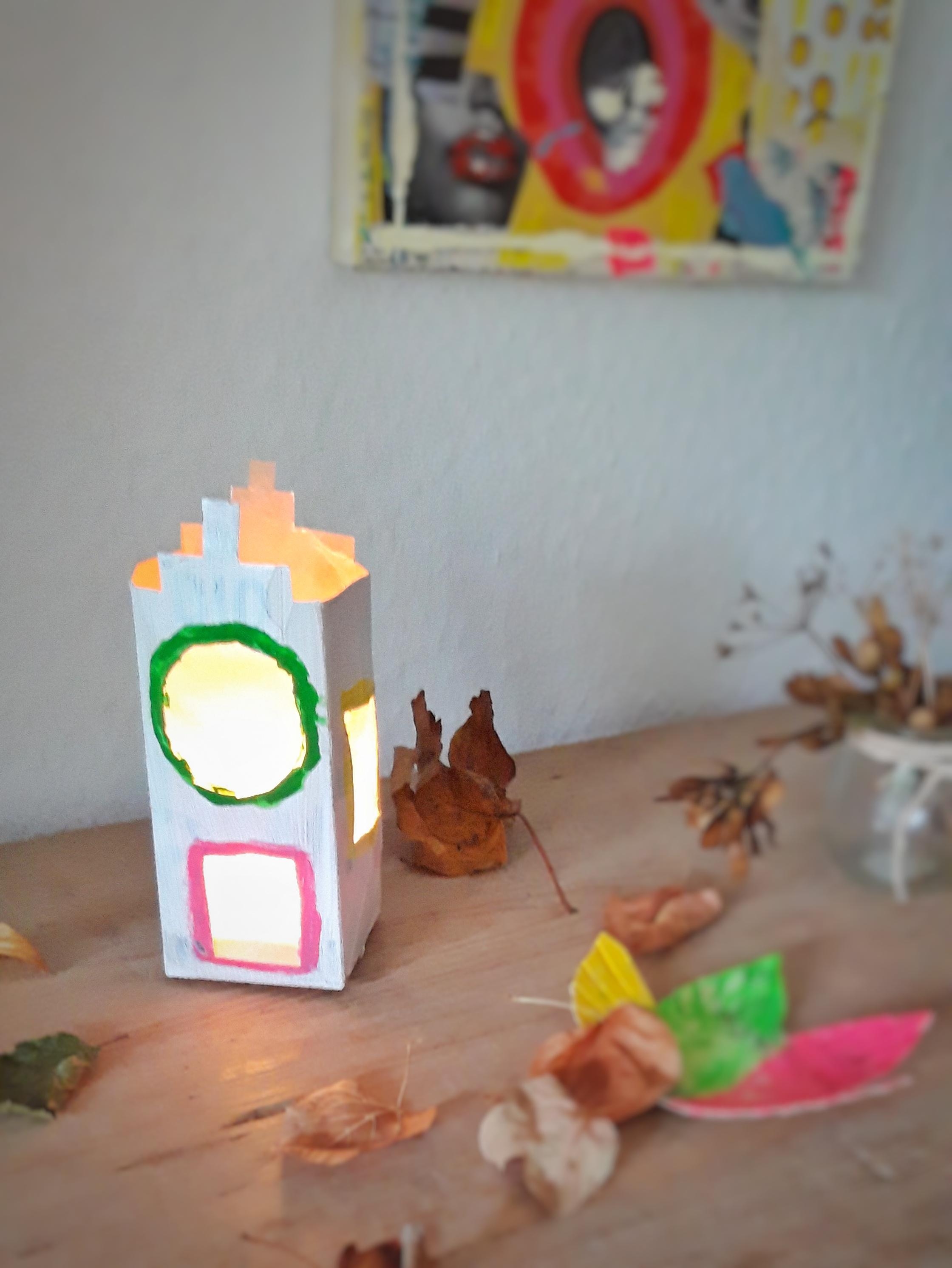 #lichterhaus #milchtüte #Upcycling #DIY-Idee 
