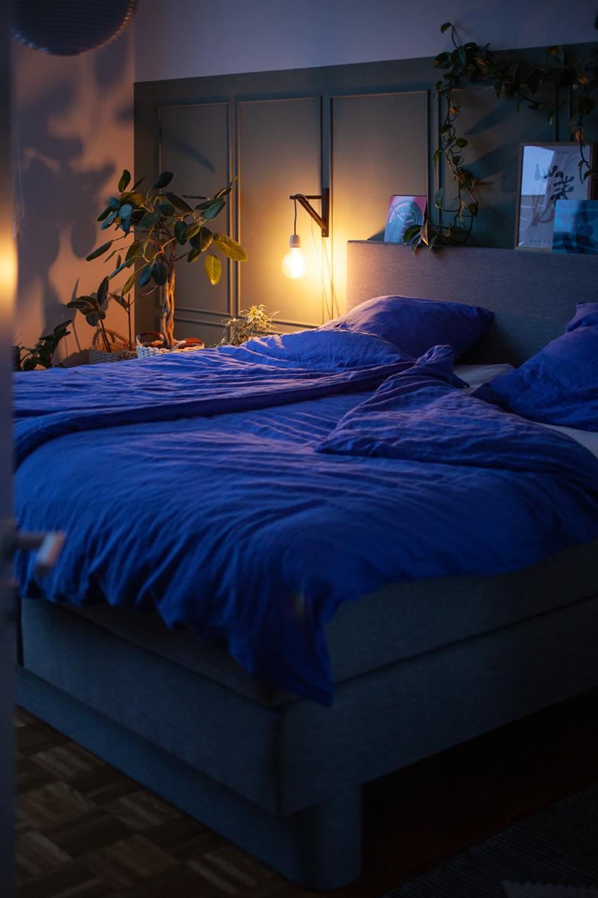 Liebe das 🔵 gerade so sehr ...

#Bett #Schlafzimmer #Blau #Pflanzen
