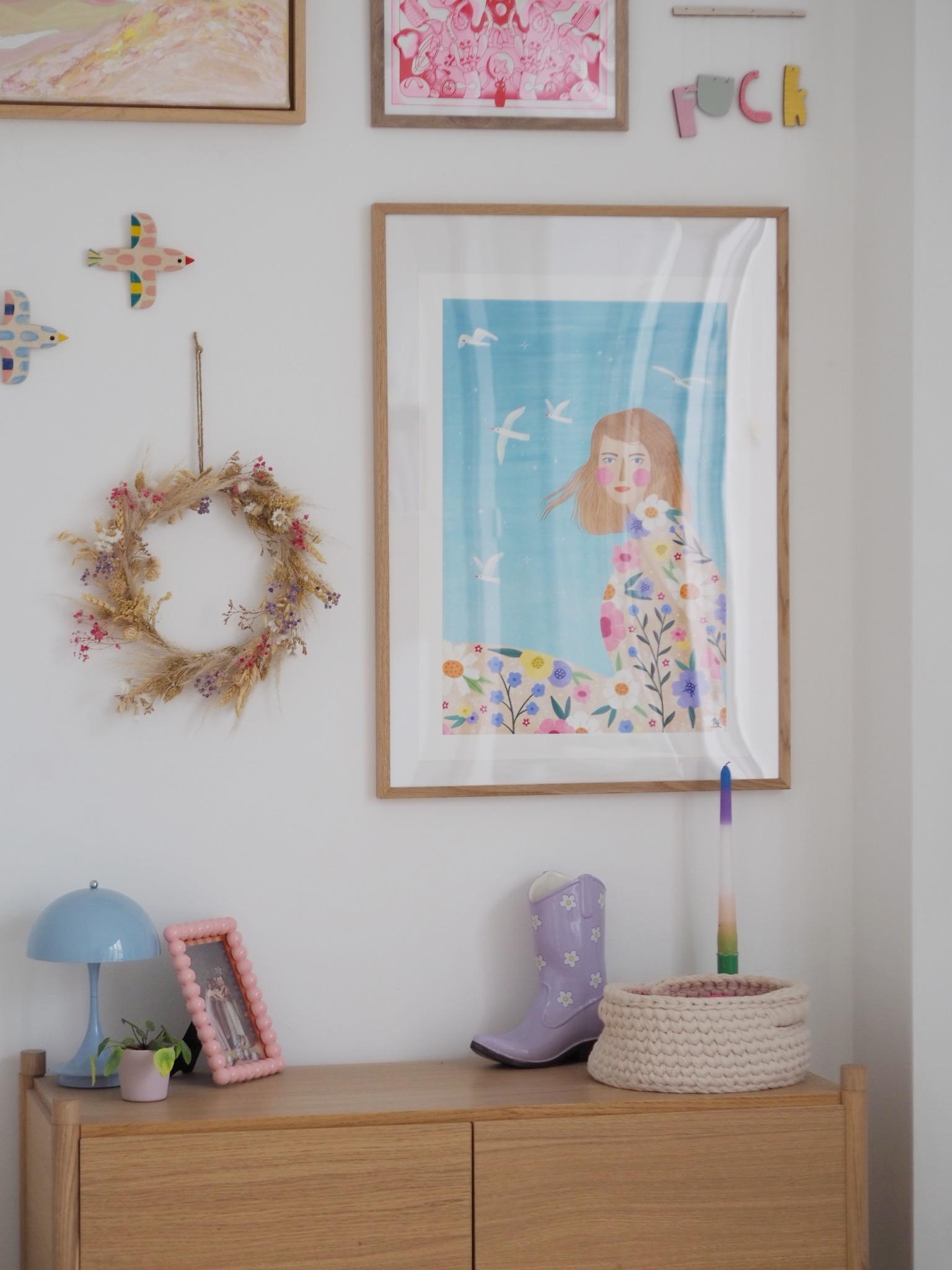Liebste Ecke mit ganz viel Kunst 💗 #diy #livingchallenge #artwall #gallerywall #swiftie #tloas