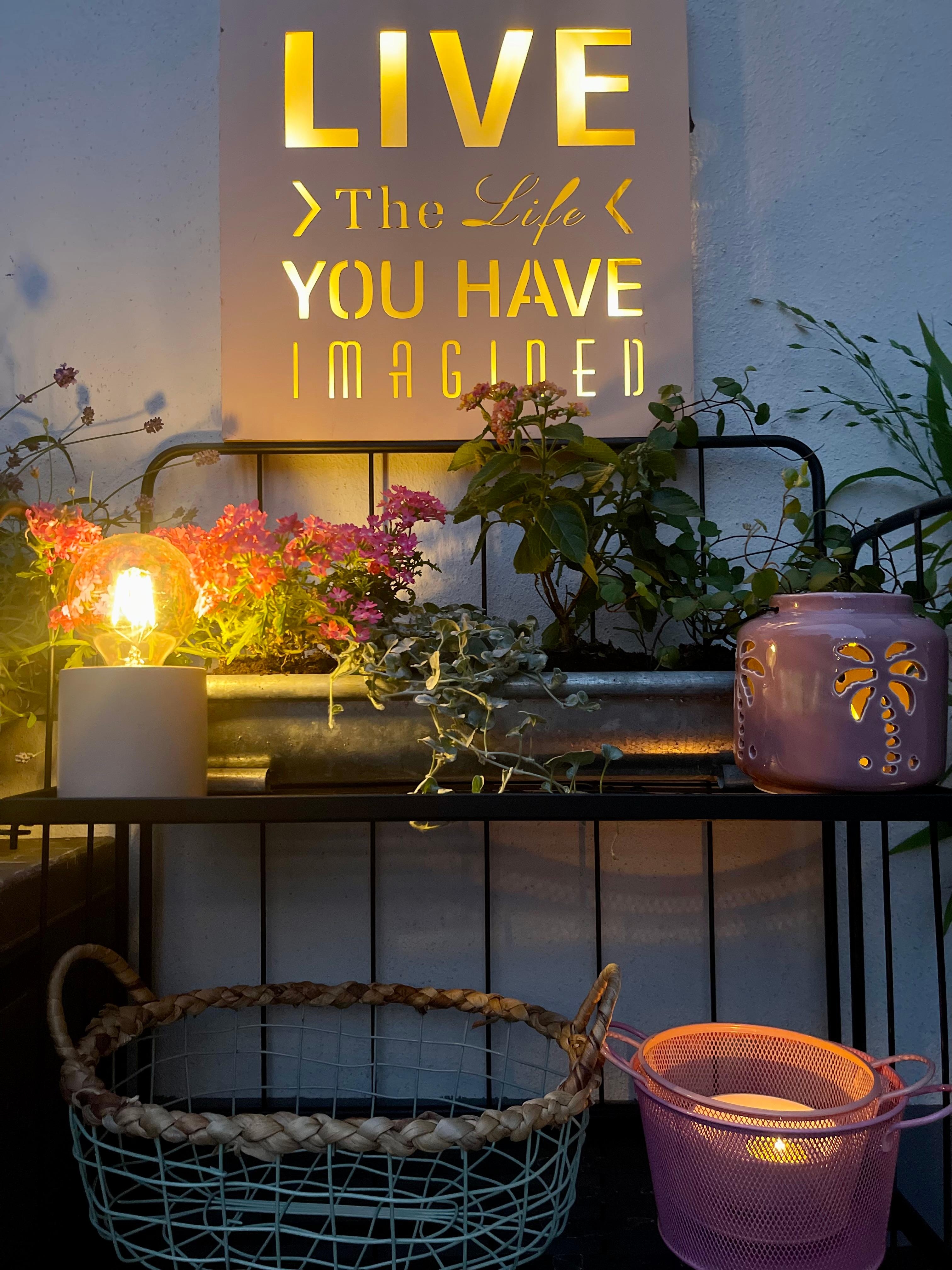 Live the life you have imagined #leuchte #livingchallenge #statementlamp #cheers2life