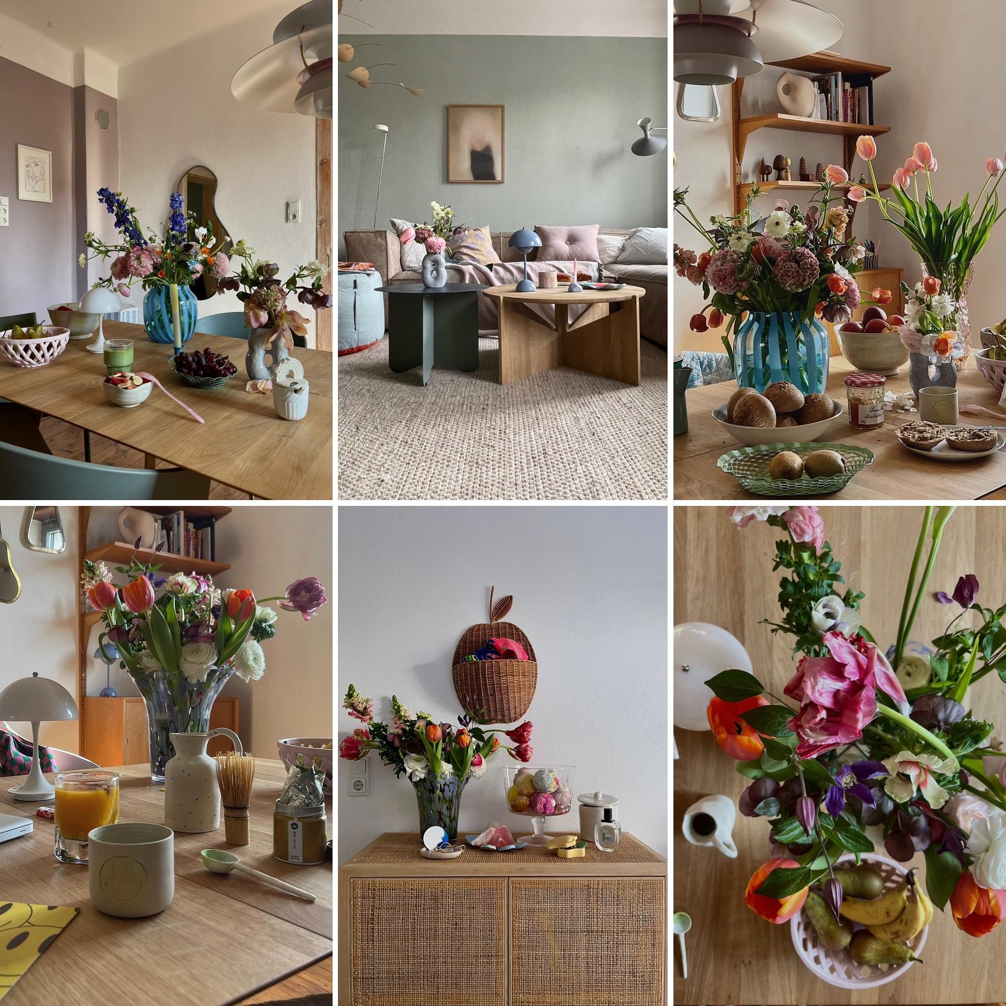 #living#home#interior#interiør#altbauliebe#wohnen#skandinavisch#couchstyle#esszimmer#keramik#blumen#esstisch#collage