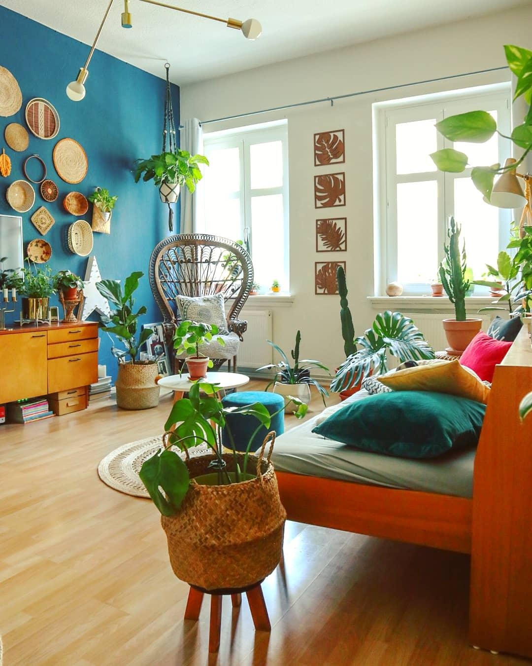 #Livingroom #boho #colorfulhome #wohnzimmer #plant 
