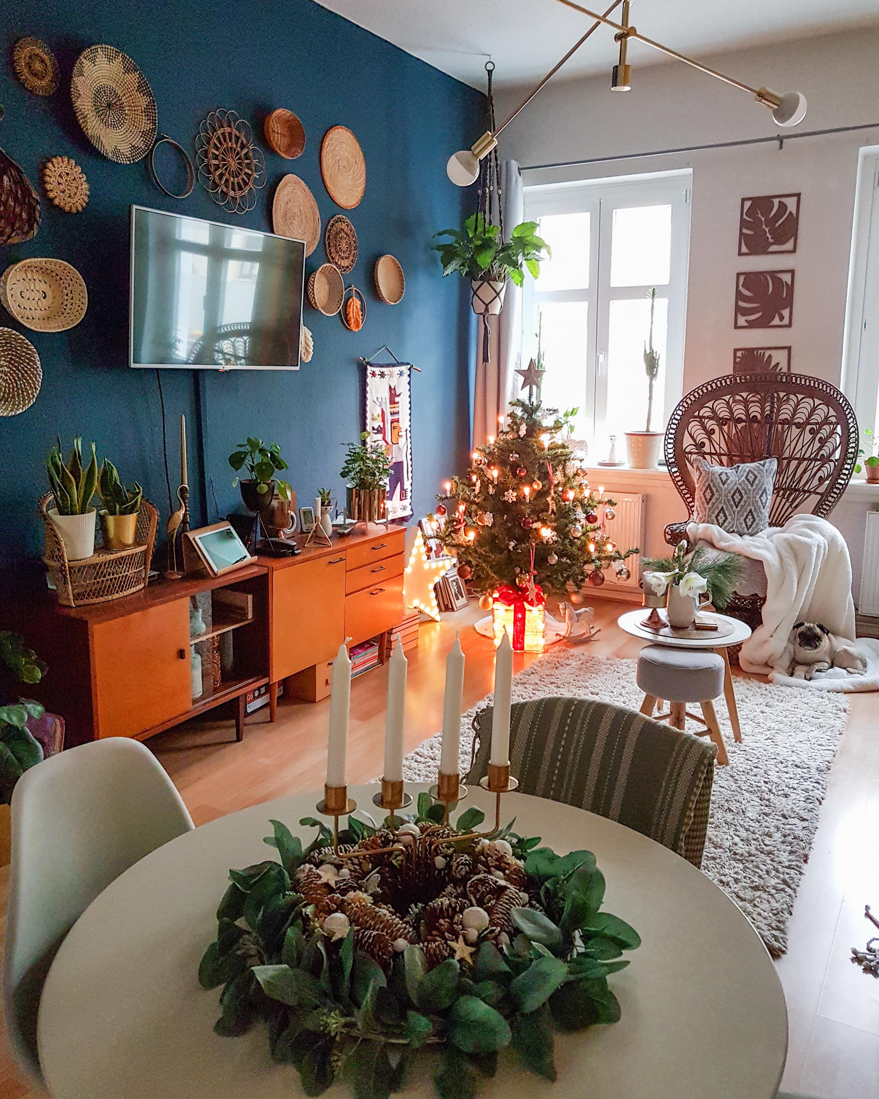 #livingroom #bohohome #christmasdeco #Weihnachtsdeko 