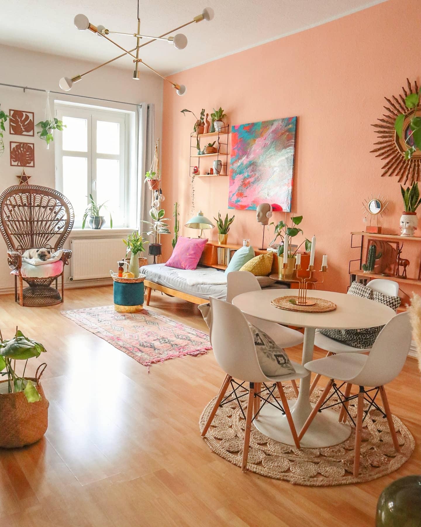 #livingroom #colorful #vintage #boho #eclectic 