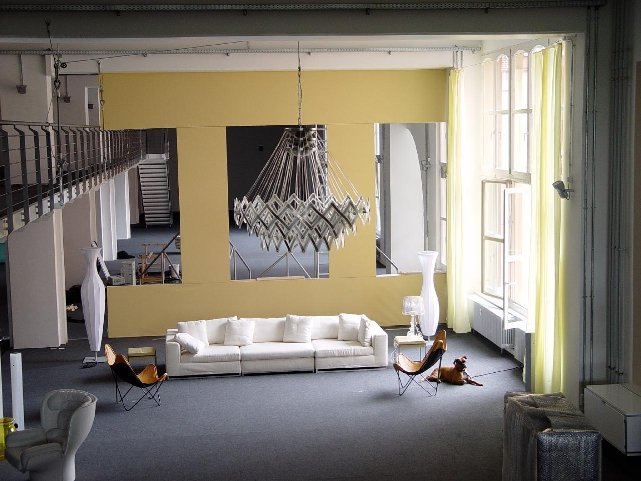 Loft #wohnzimmer #wandgestaltung #loft ©Bluegray Design Adrian Ochse