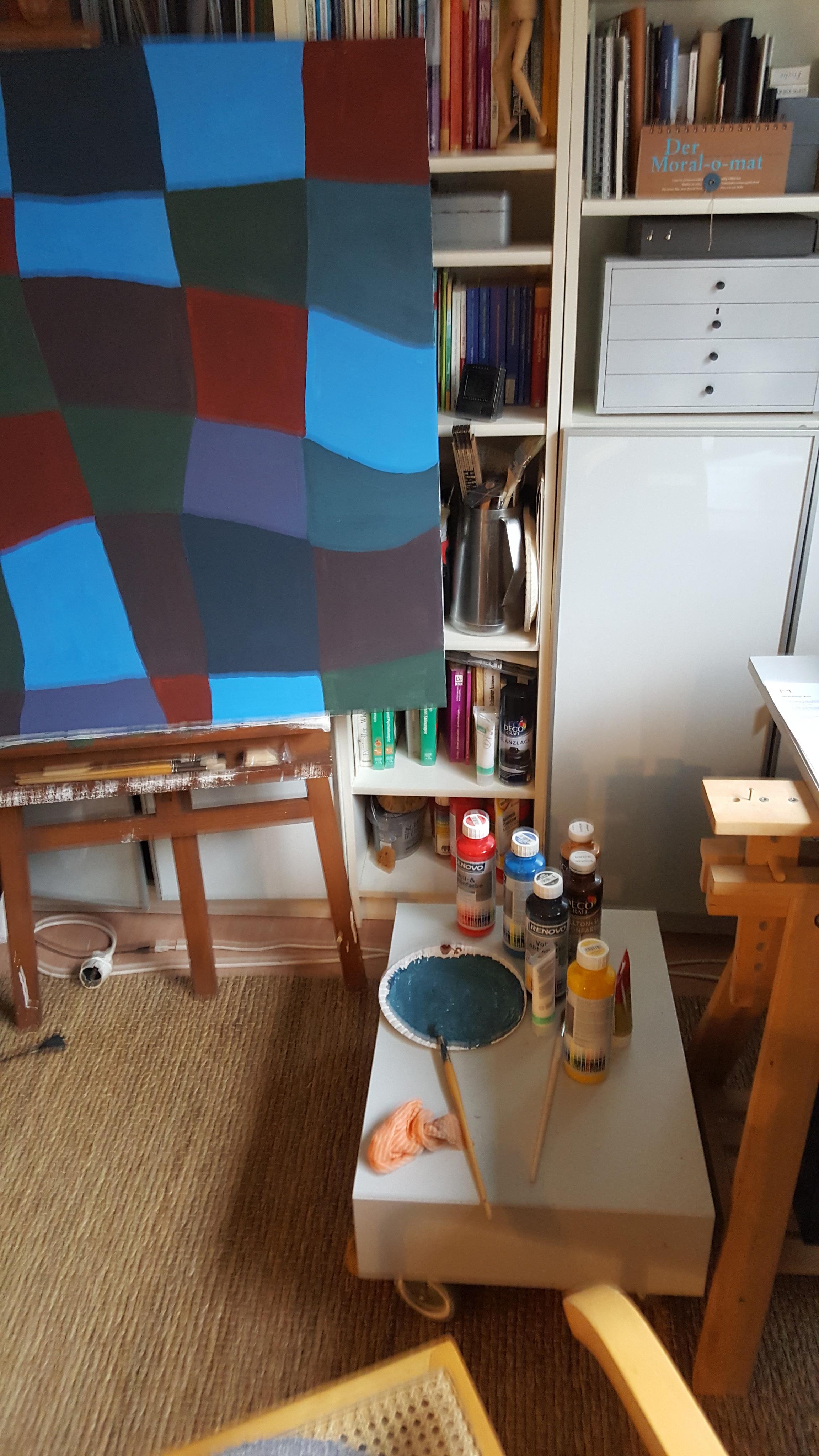 Malen kann man auch auf klrinstem Raum...