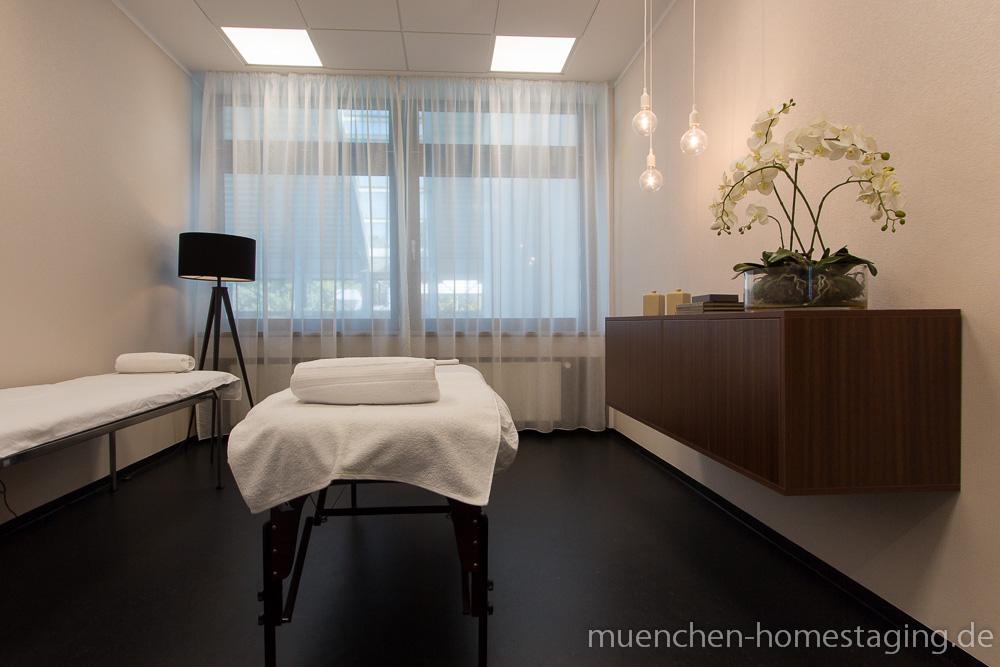 Massageraum #sideboard ©Münchner Home Staging Agentur