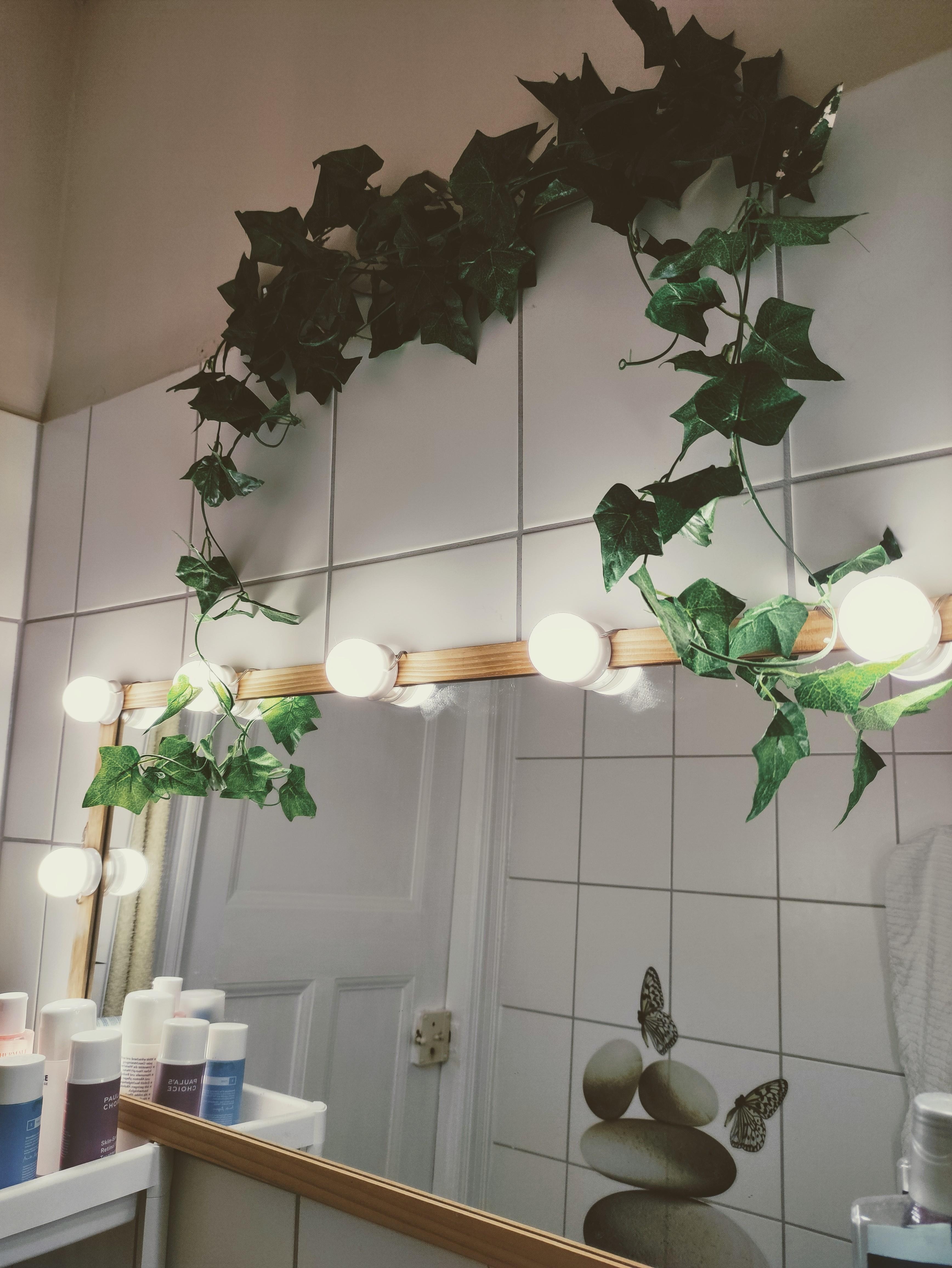 Mein DIY-Licht-Spiegel im #badezimmer. #livingchallenge