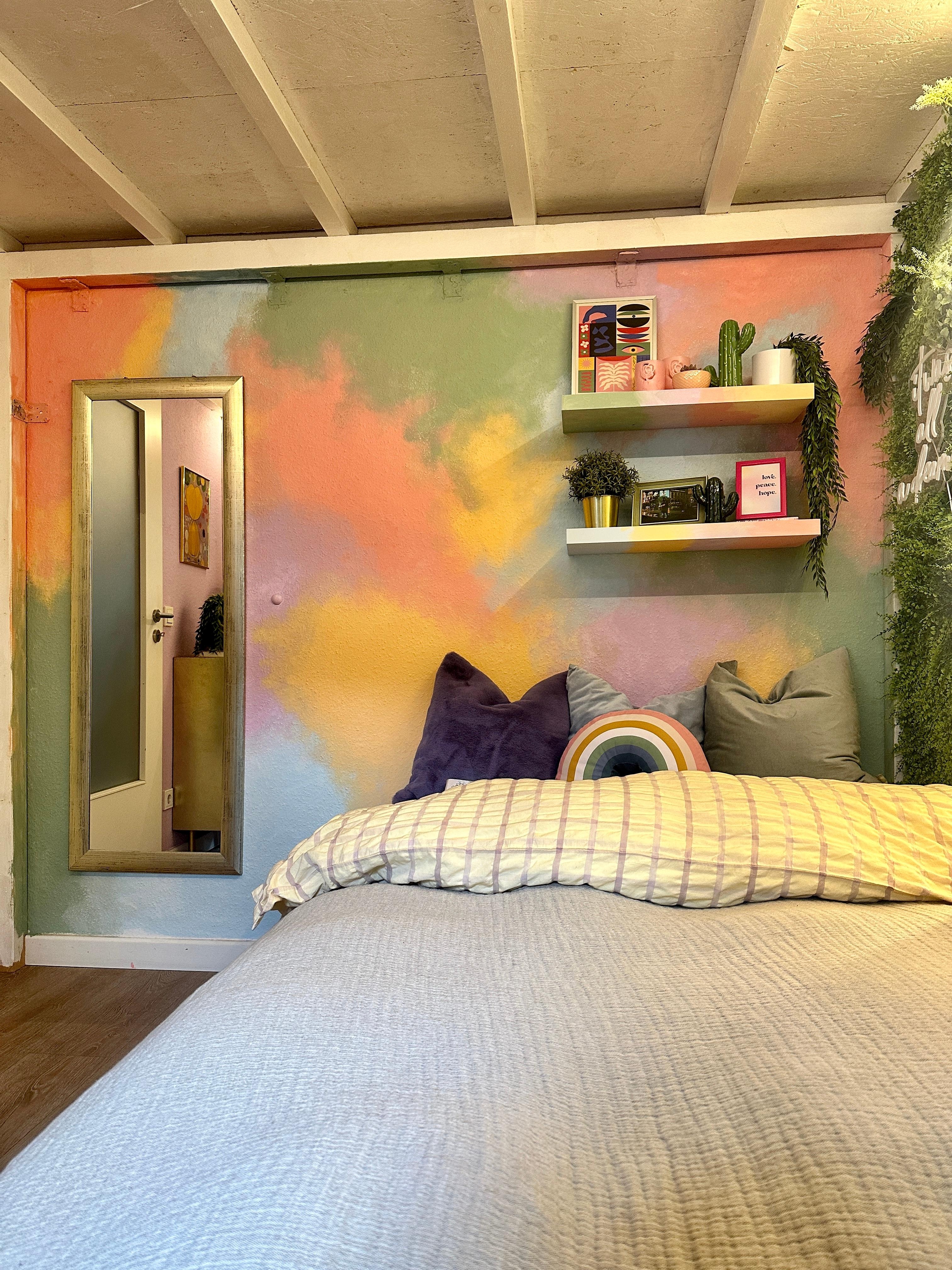 Mein pastelliges Schlafzimmer 😍💜💐 #schlafzimmer