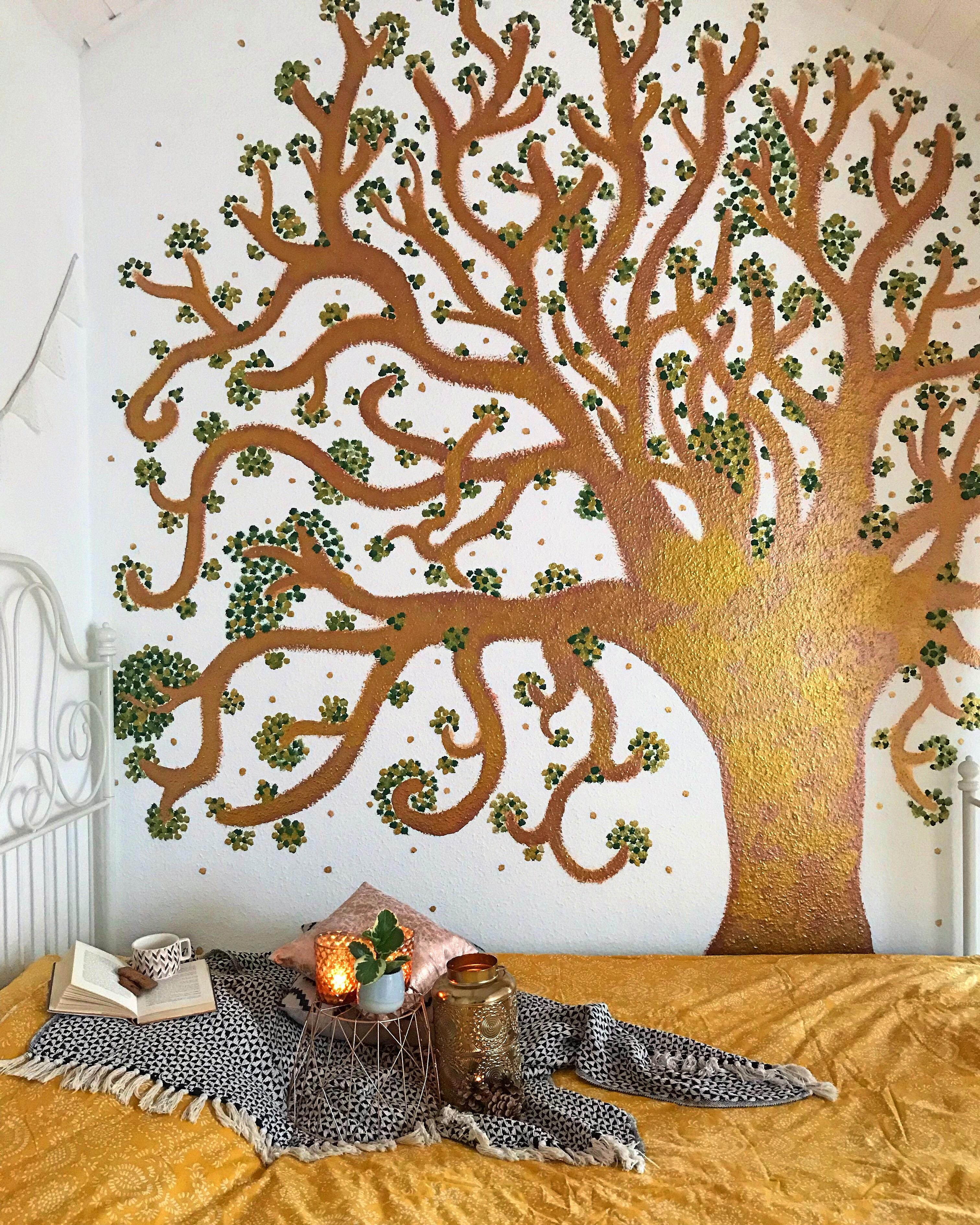 Mein Wunsch-Traum-Baum 🍂✨🍂
#diyhomedecor #diyweek #diydeko #bedroomdecor #wallpainting