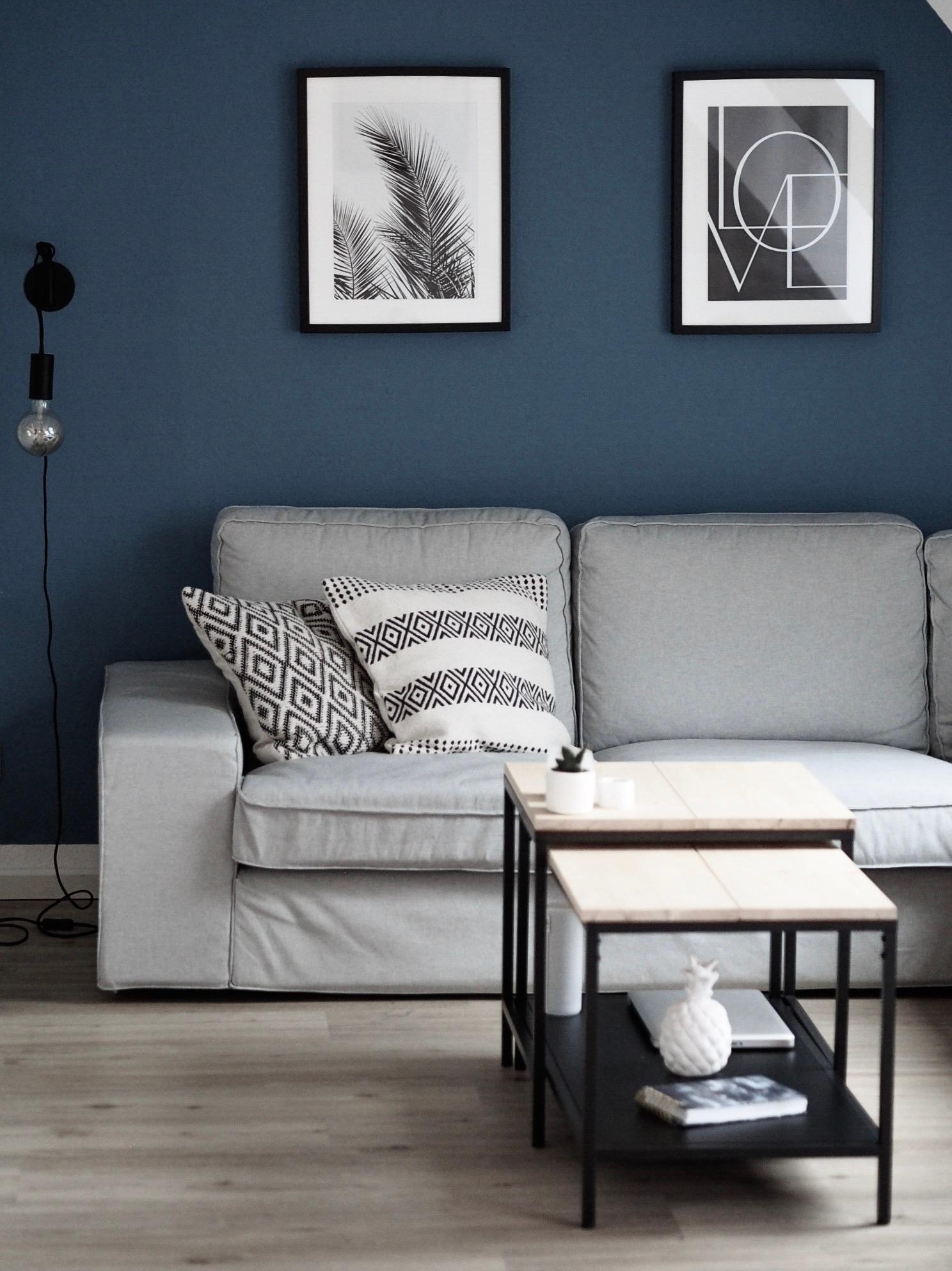 Meine Blaue Wand ist wohl der einzige Farbkleks in meiner Wohnung #scandinavianliving