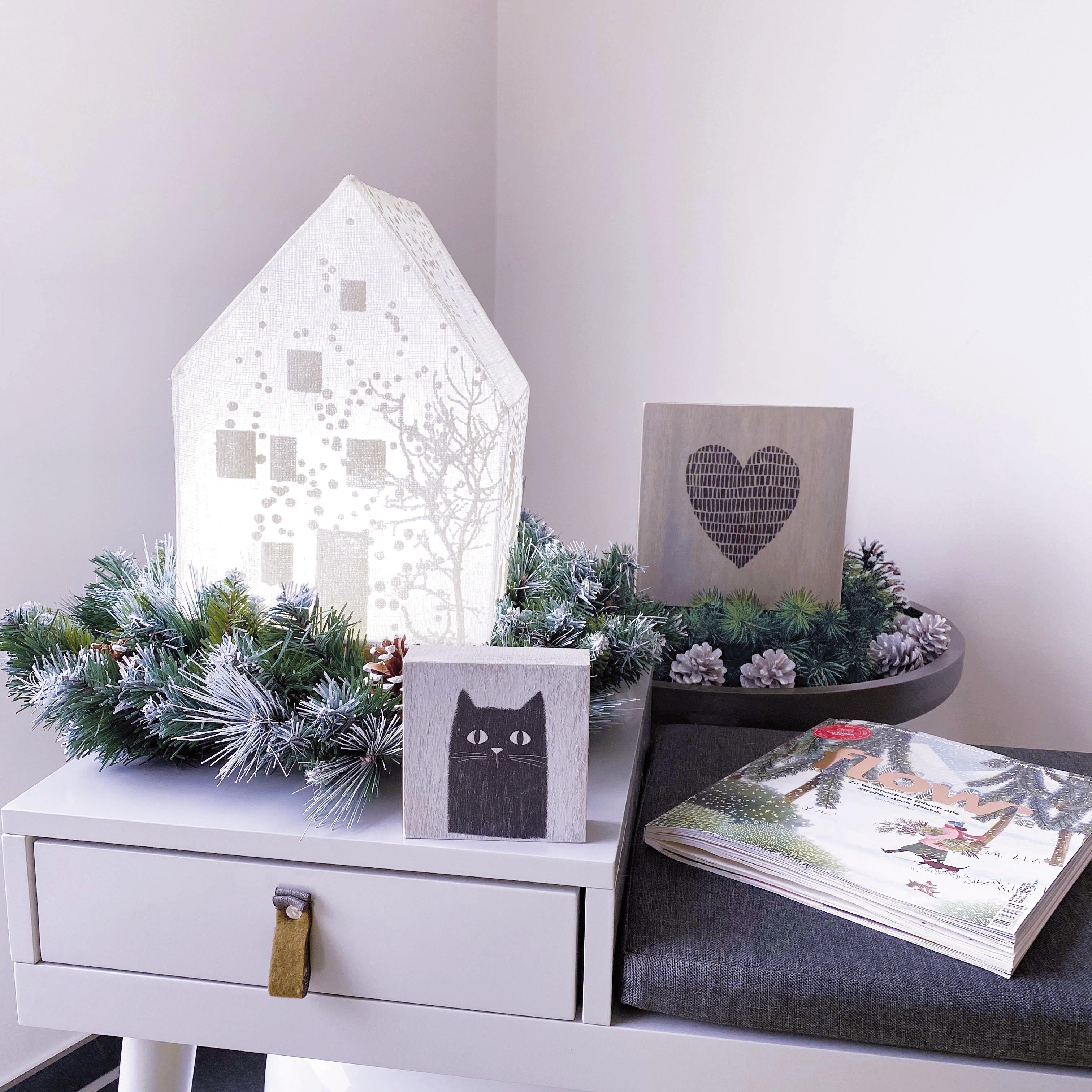 Meine erste weihnachtliche Dekoration in diesem Jahr mit einigen meiner ole u& fine Produkte.