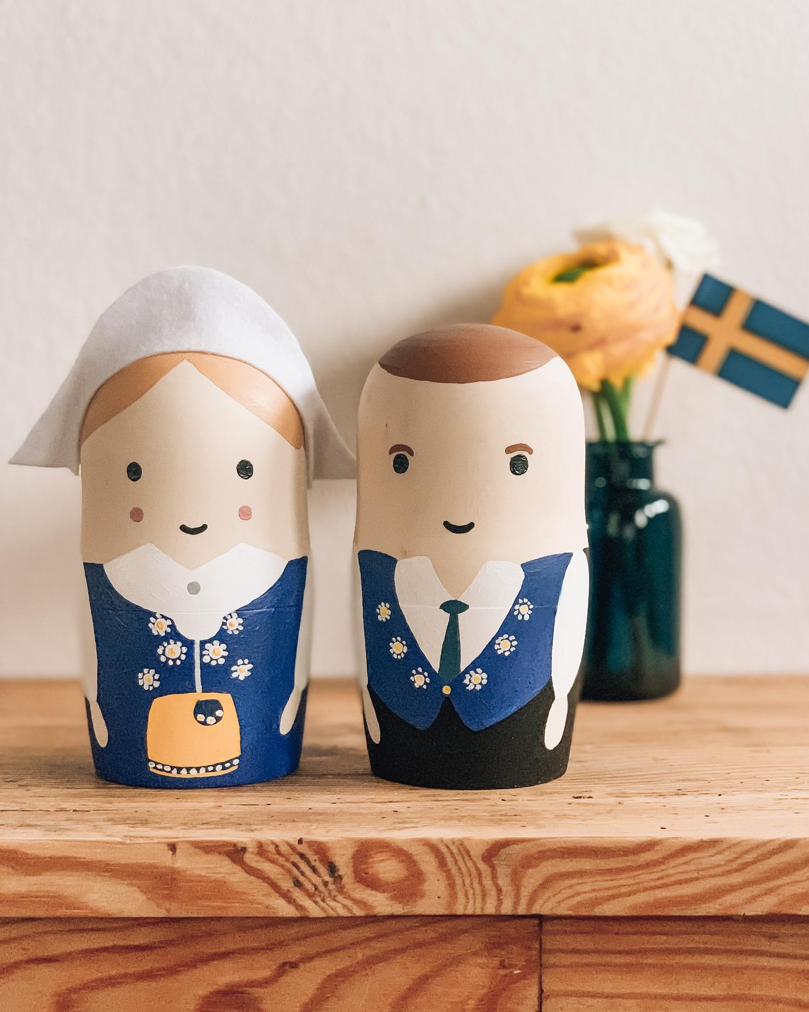Meine kleine Hommage an alle lieben Schweden 🇸🇪 #diy #Matryoshkas