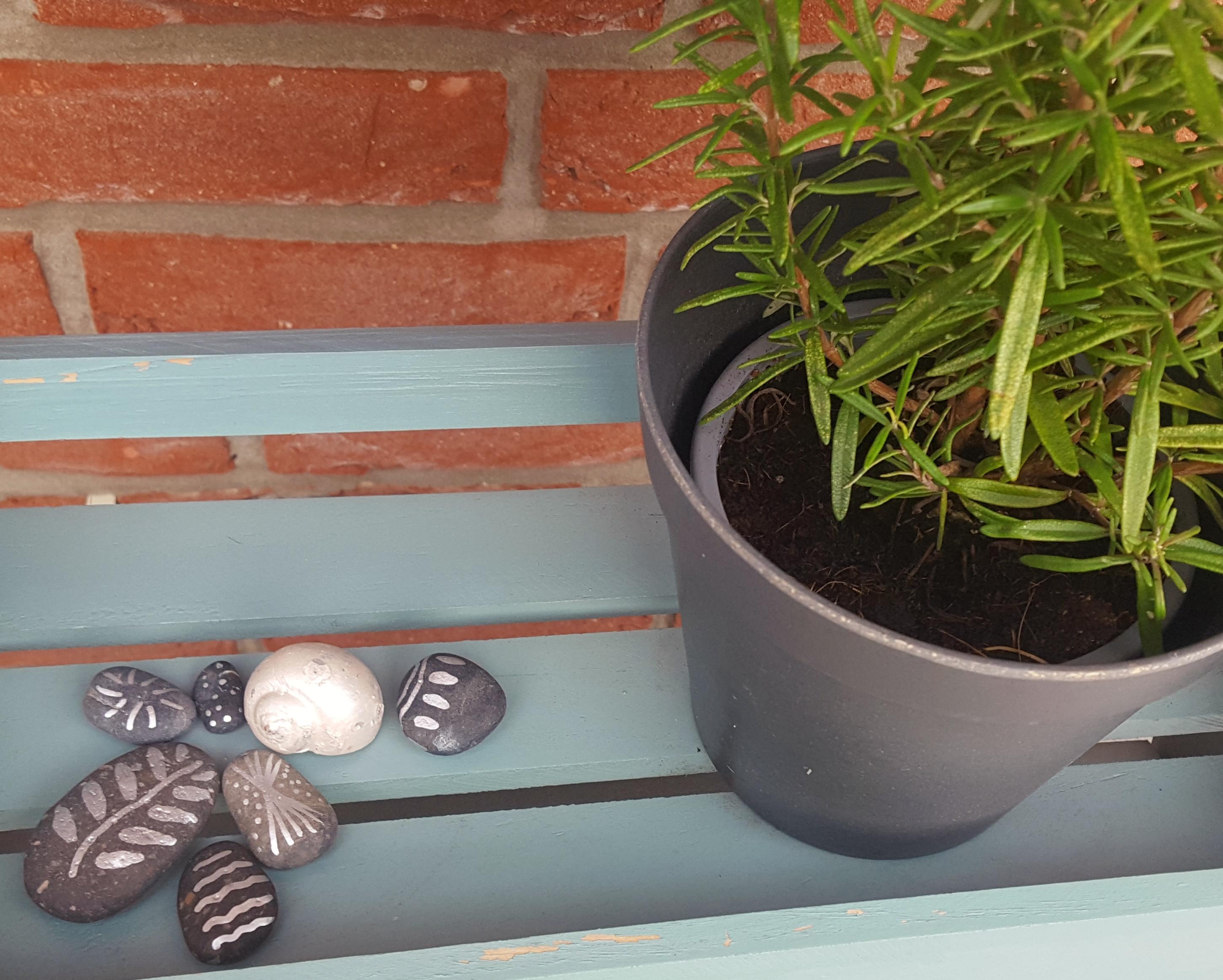 Meine selbstbemalten Steine ♡ #diy #deko #terrasse 