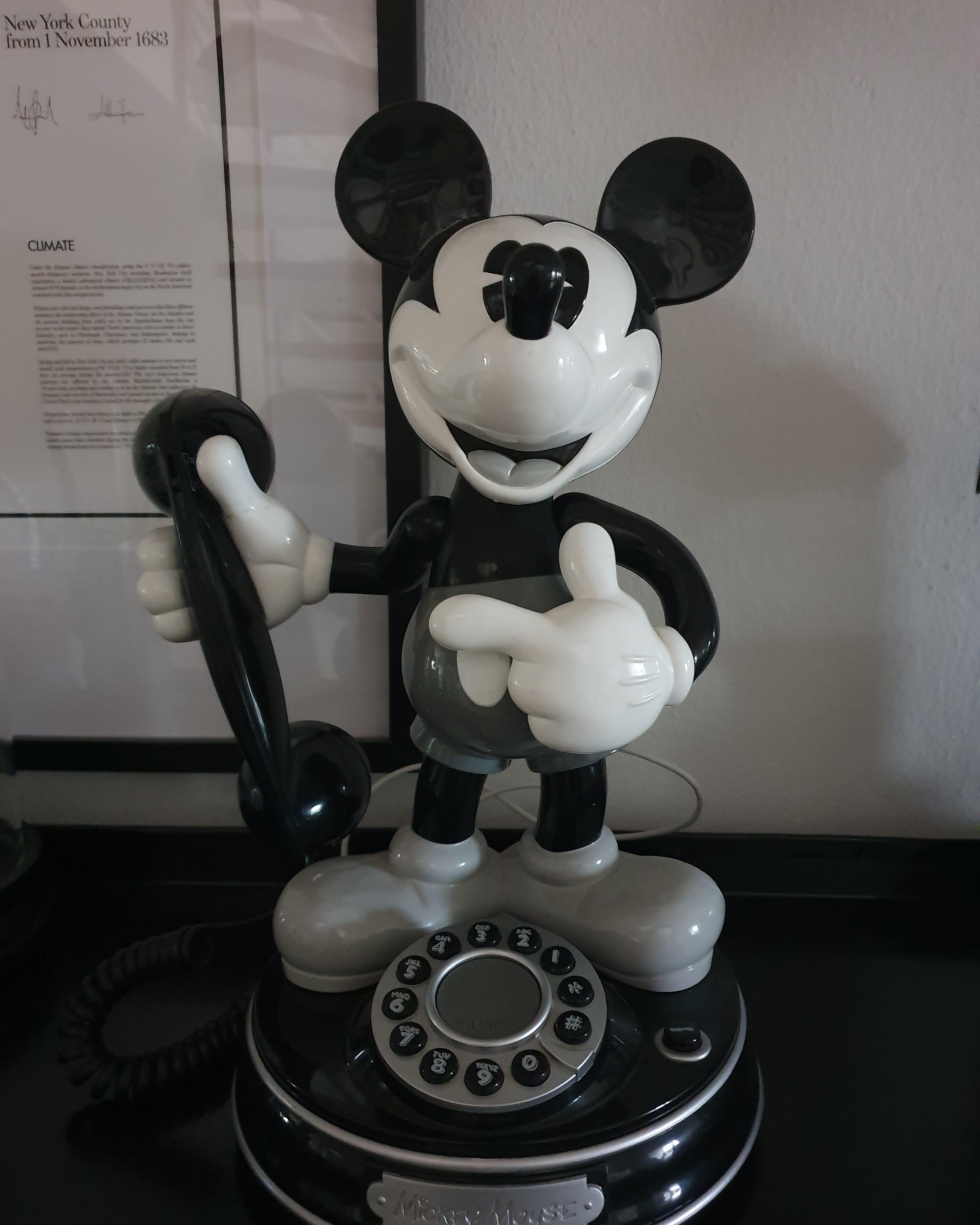 Mickey mouse vintage telefon