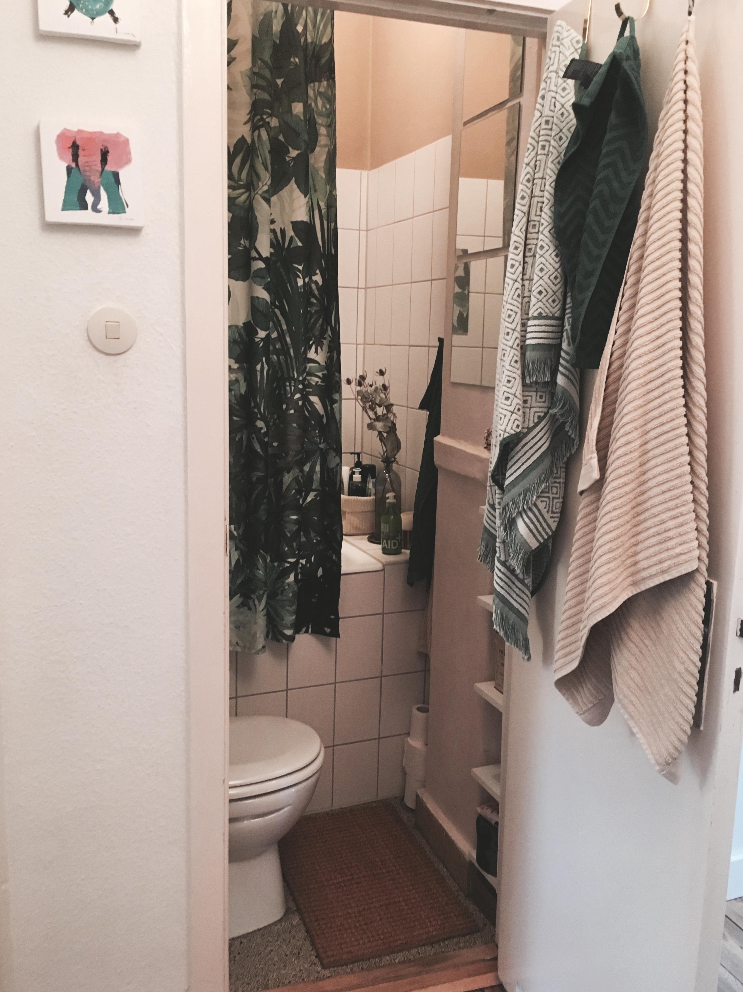 Mini Mini Mini Badezimmer 🌴 
#minibadezimmer #tinyone #bathroom #greenparadise #couchstyle #interior #ca1m2