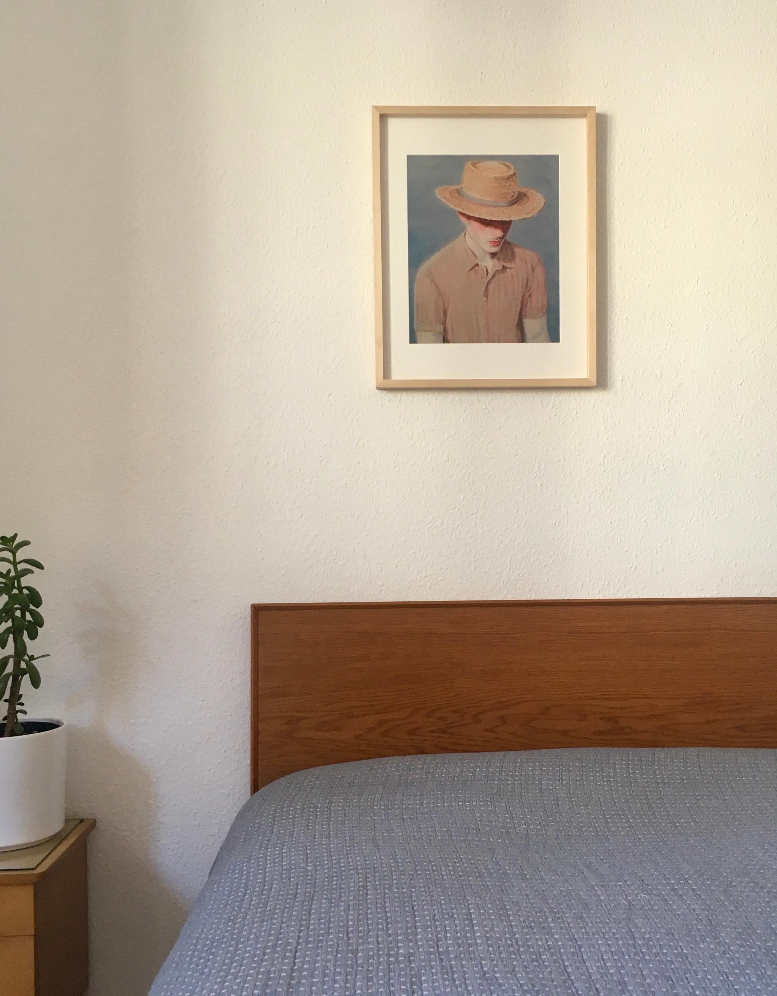 #minimalist#bedroom#vintage#bed#wood#art#white#grey#cosy#peppermint#love