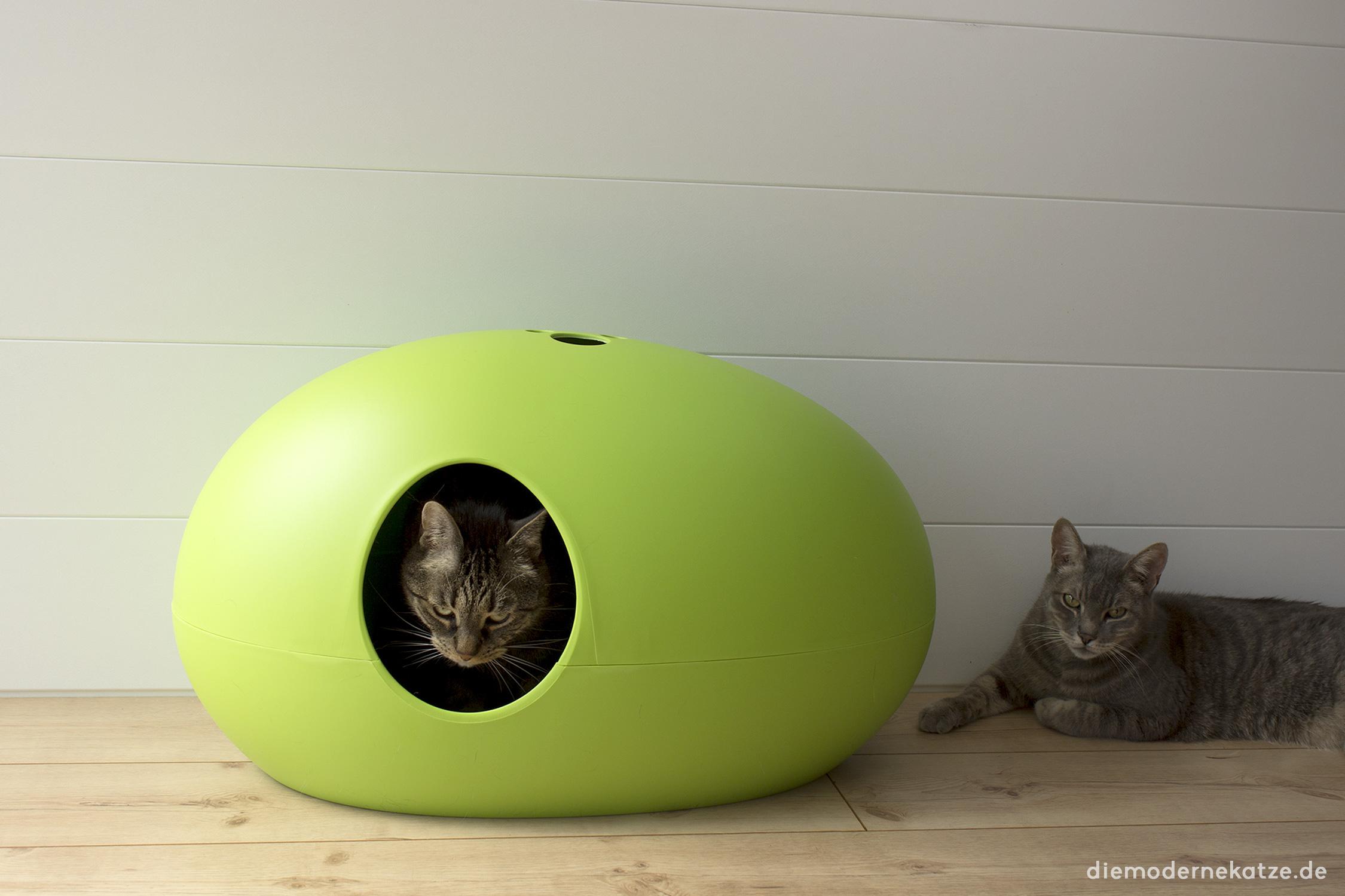 Moderne Katzentoilette im Wohnzimmer #katzenklo ©Die moderne Katzen