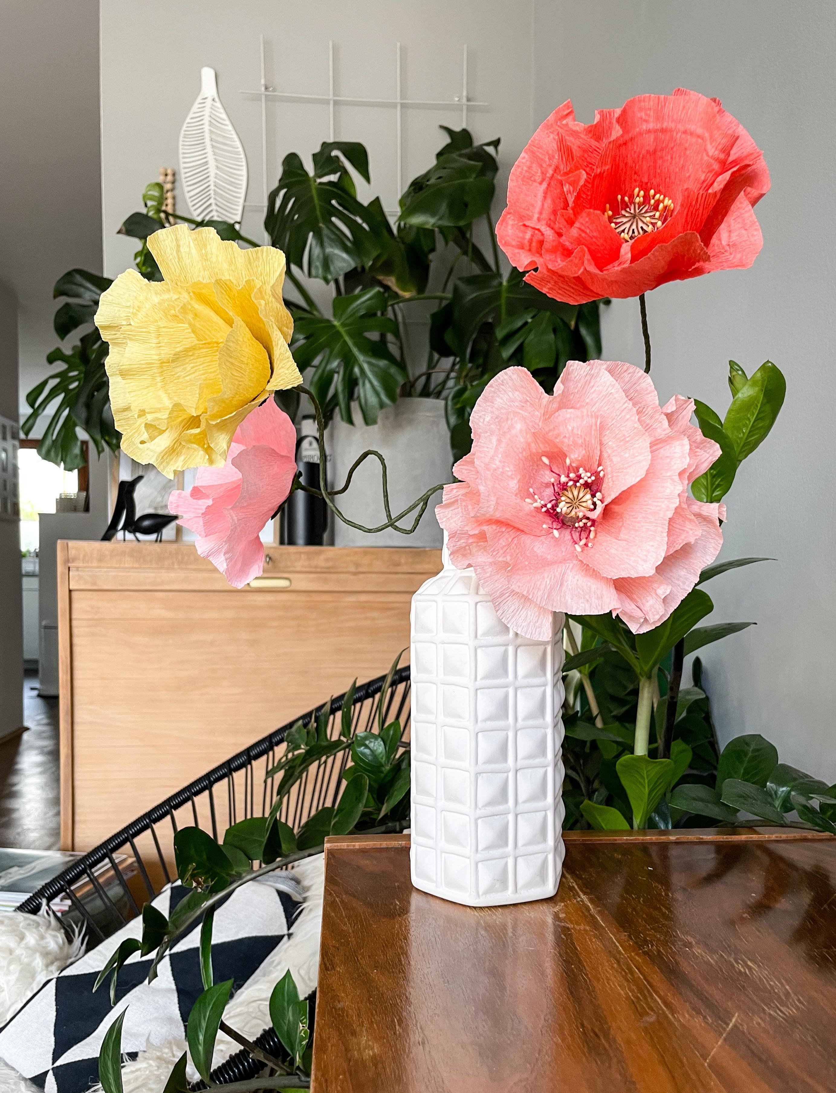 Mohnblumen 🌸 DIY aus Krepppapier

#Diy #selbstgemacht #Papier #Blumen #Blumenstrauss #Papierblumem