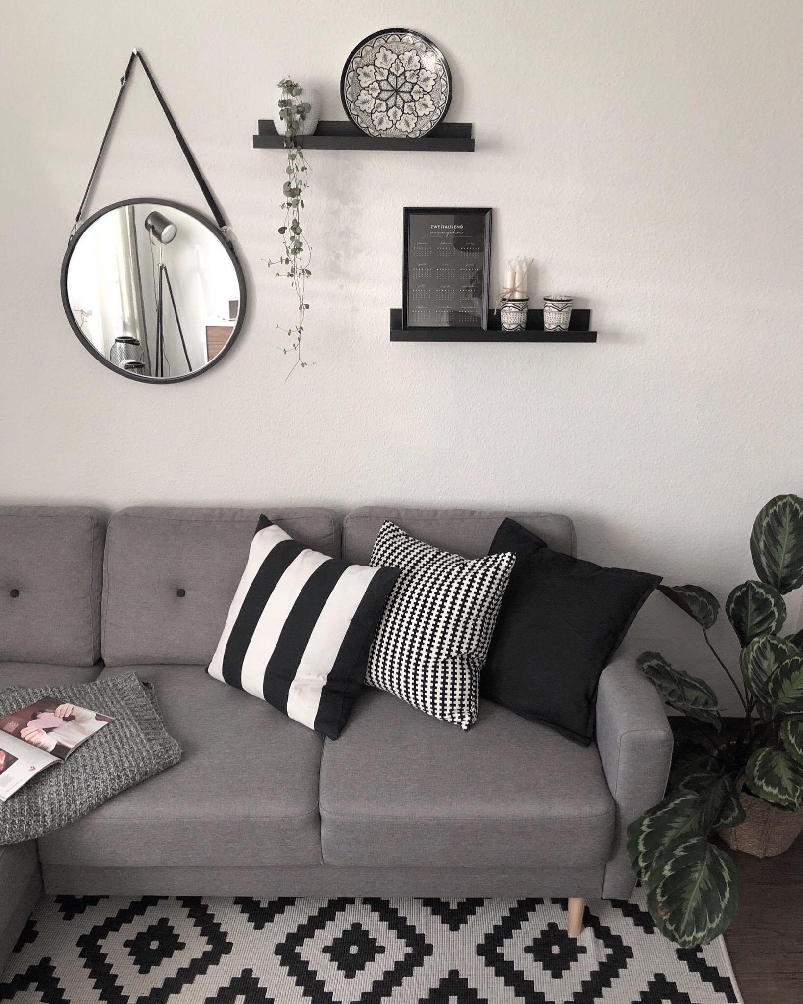 Monochrome Home #livingchallenge #sofa