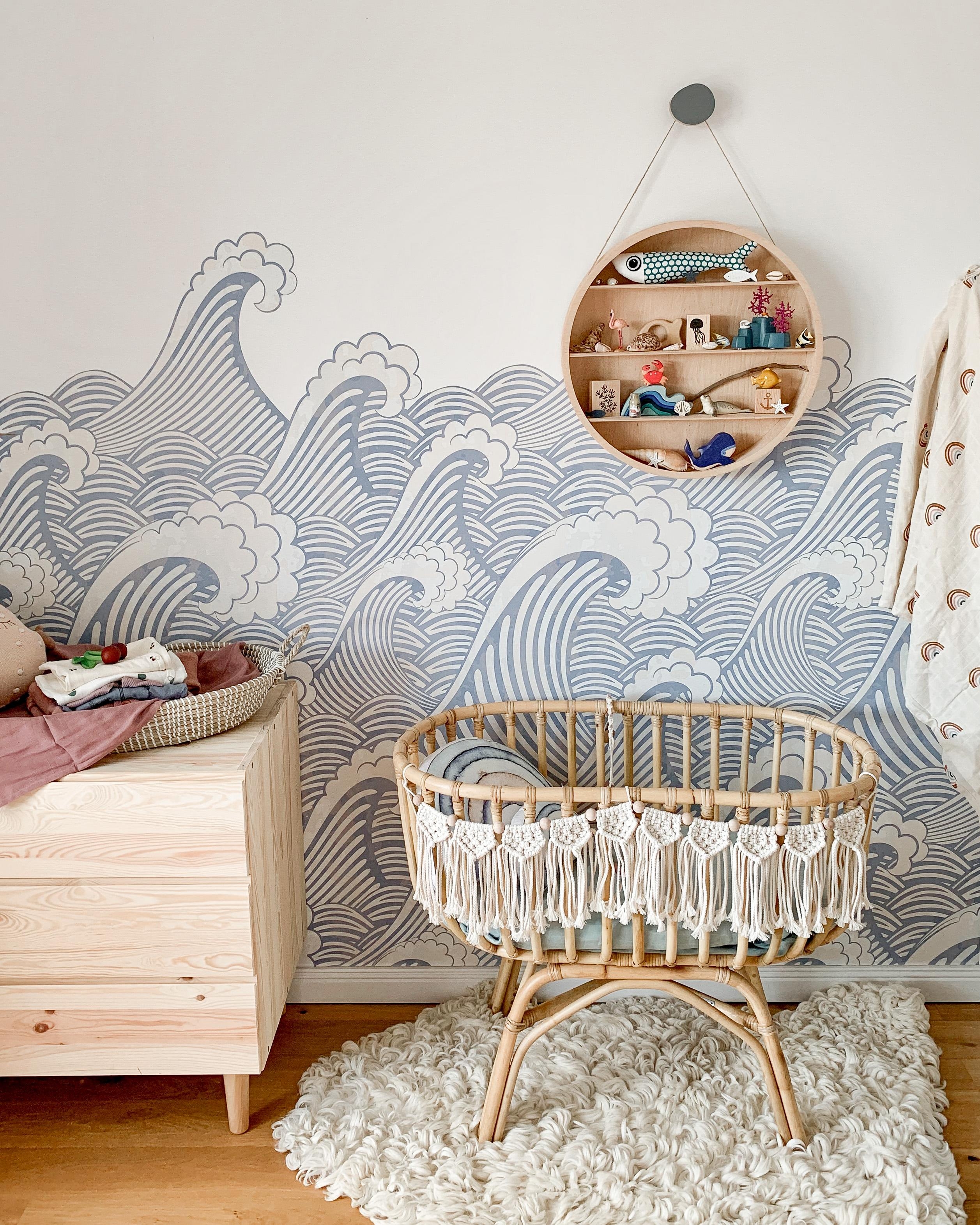 Naturtöne im Babyzimmer ...
#babyzimmer #babyzimmergestaltung #kinderzimmer #makramee #rattan 