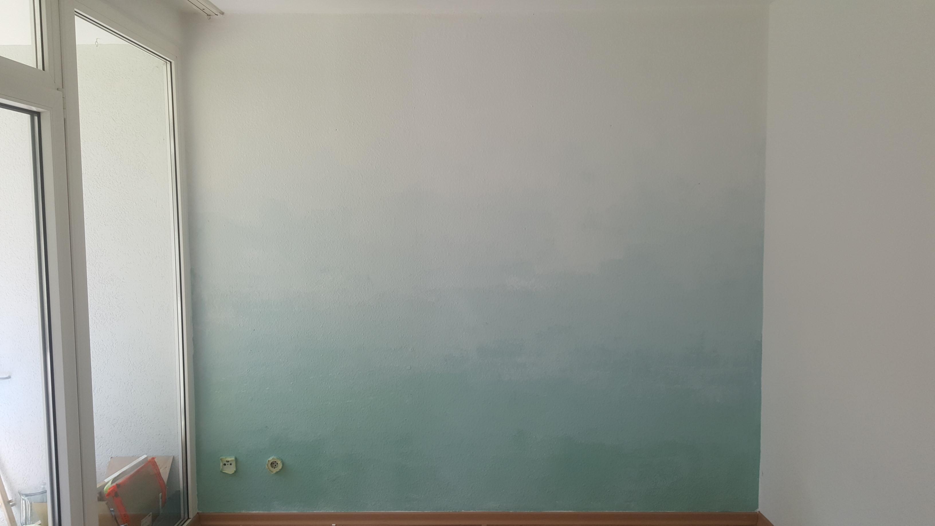 neue Wandgestaltung, Farbe, Roller, 3 h Zeit #paint #wall #diy