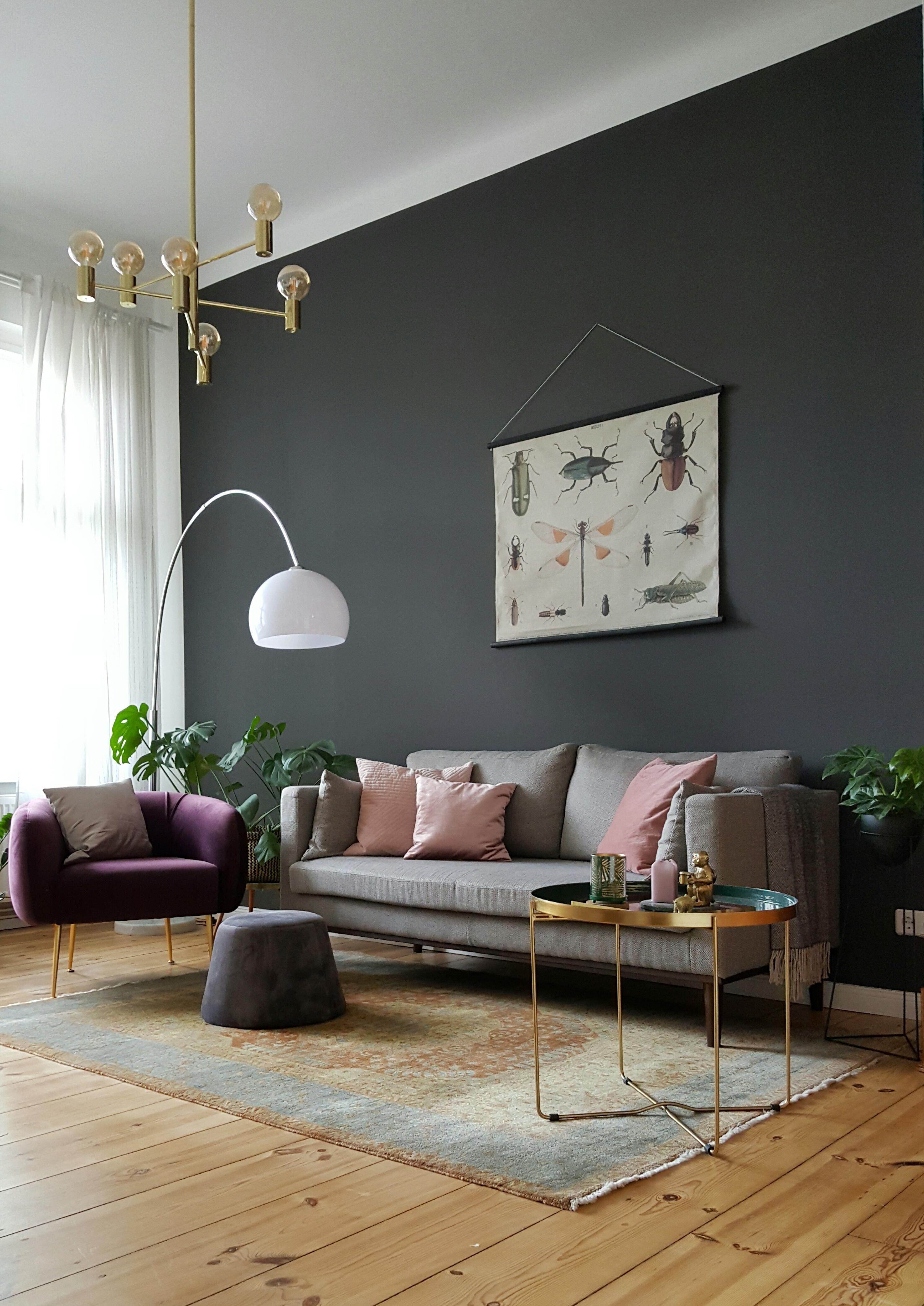 Neuer Teppich #wohnzimmer #skandinavisch #wandfarbe #messing #gold #altbau #altbauliebe 
