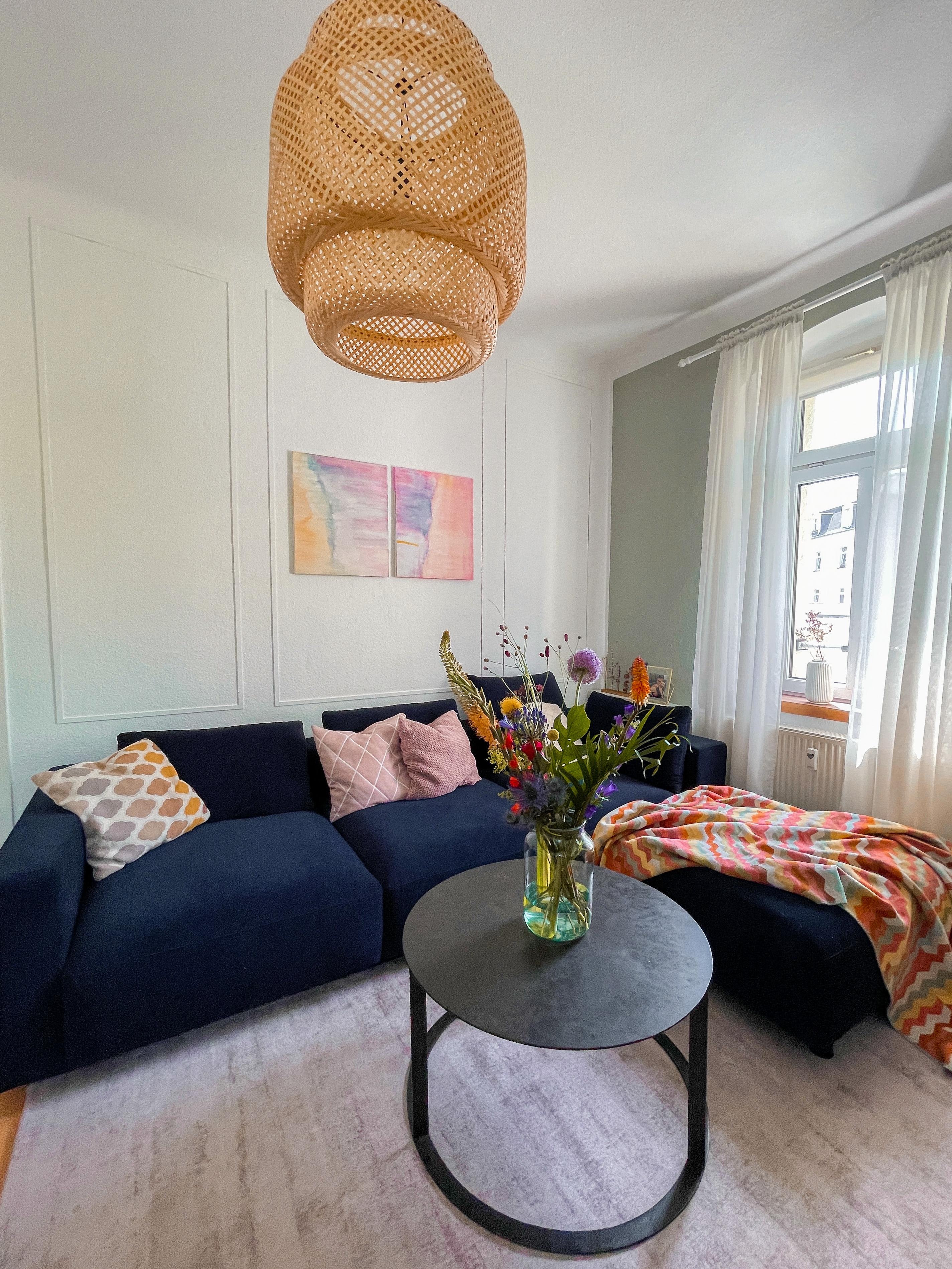 Neues Sofa 💙 #couch #wohnzimmer #livingroom #blue #sofa