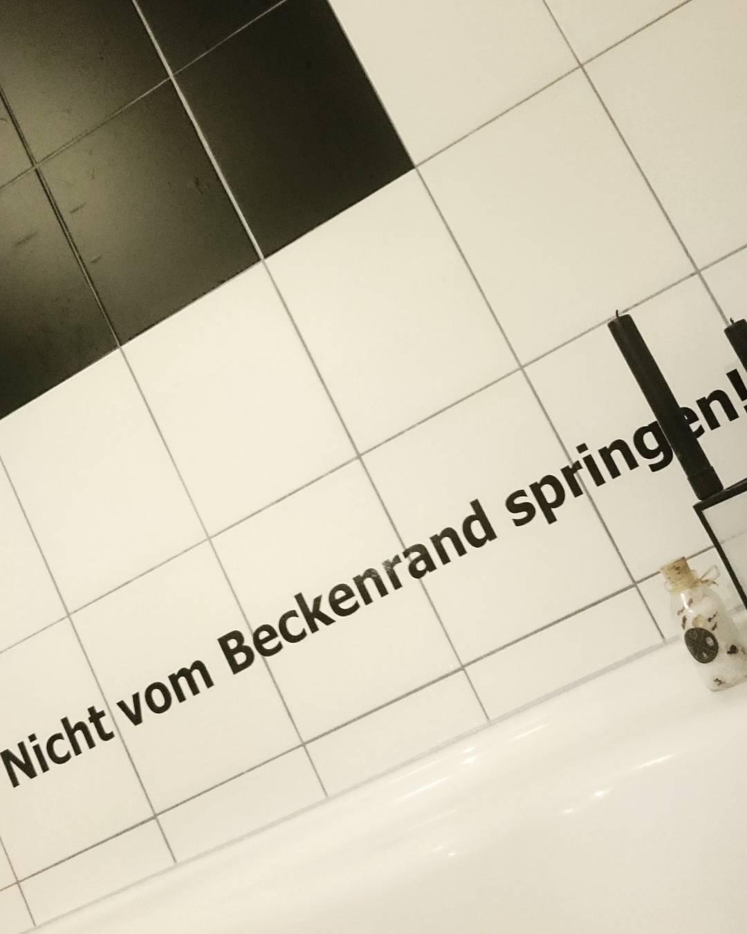 #nichtvombeckenrandspringen #bathroom #diy #pimpmybathroom #livingabc