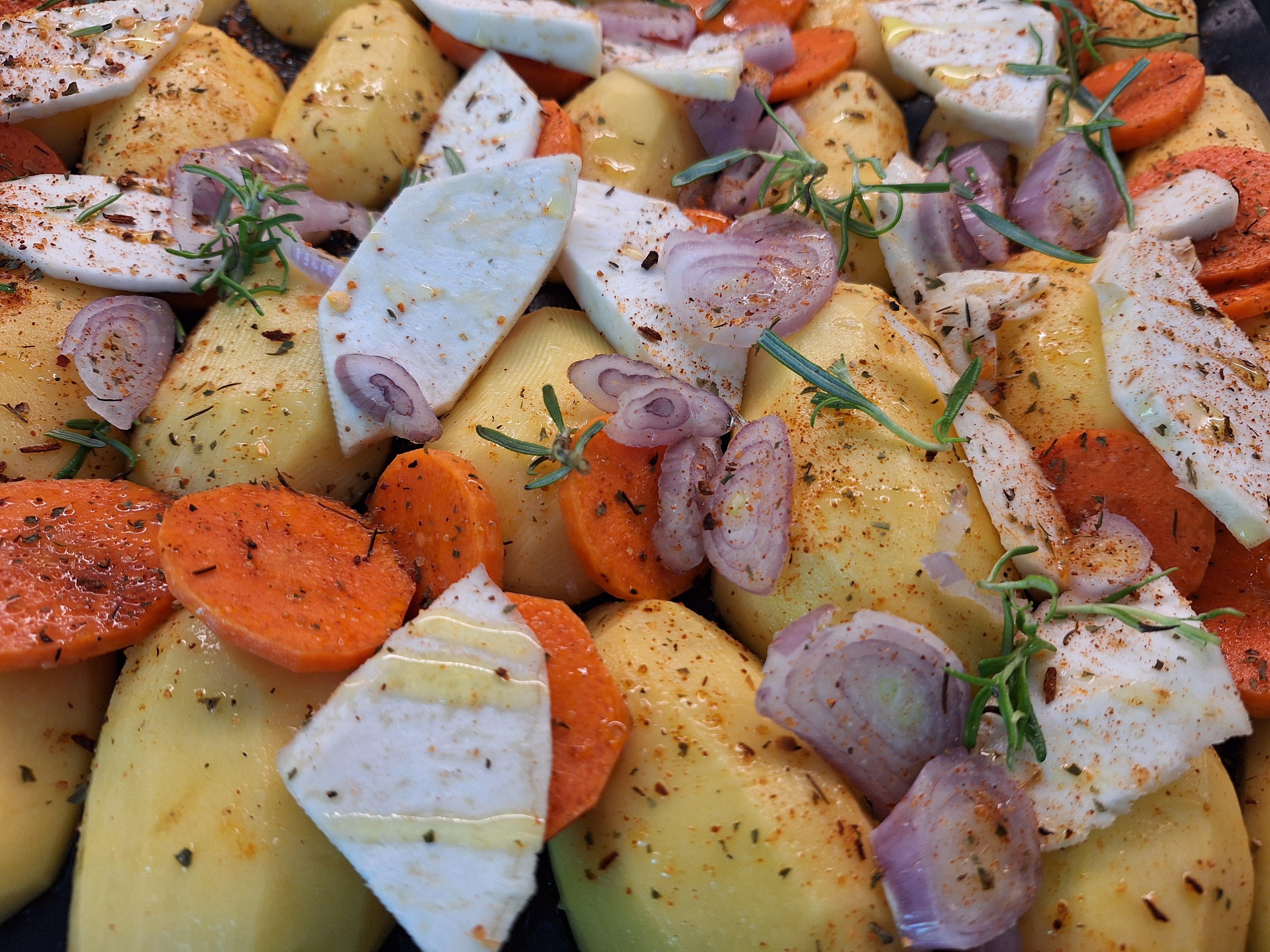 .Ofengemüse mit frischen Kräutern.
#Ofengemüse #vegetarisch #schnellesRezept #einfach