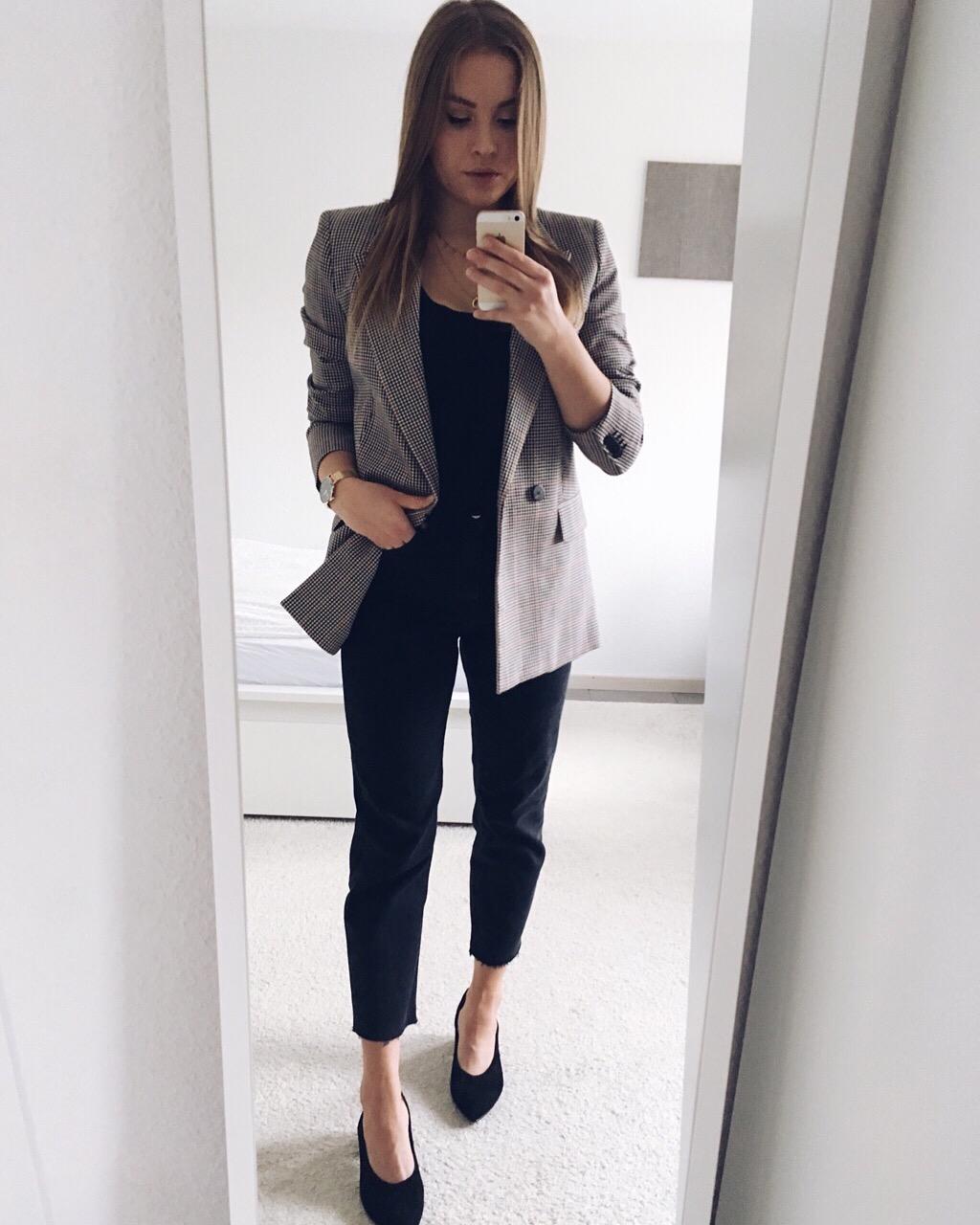 Ohne Karo Blazer Ohne Mich Karo Fashion Ootd