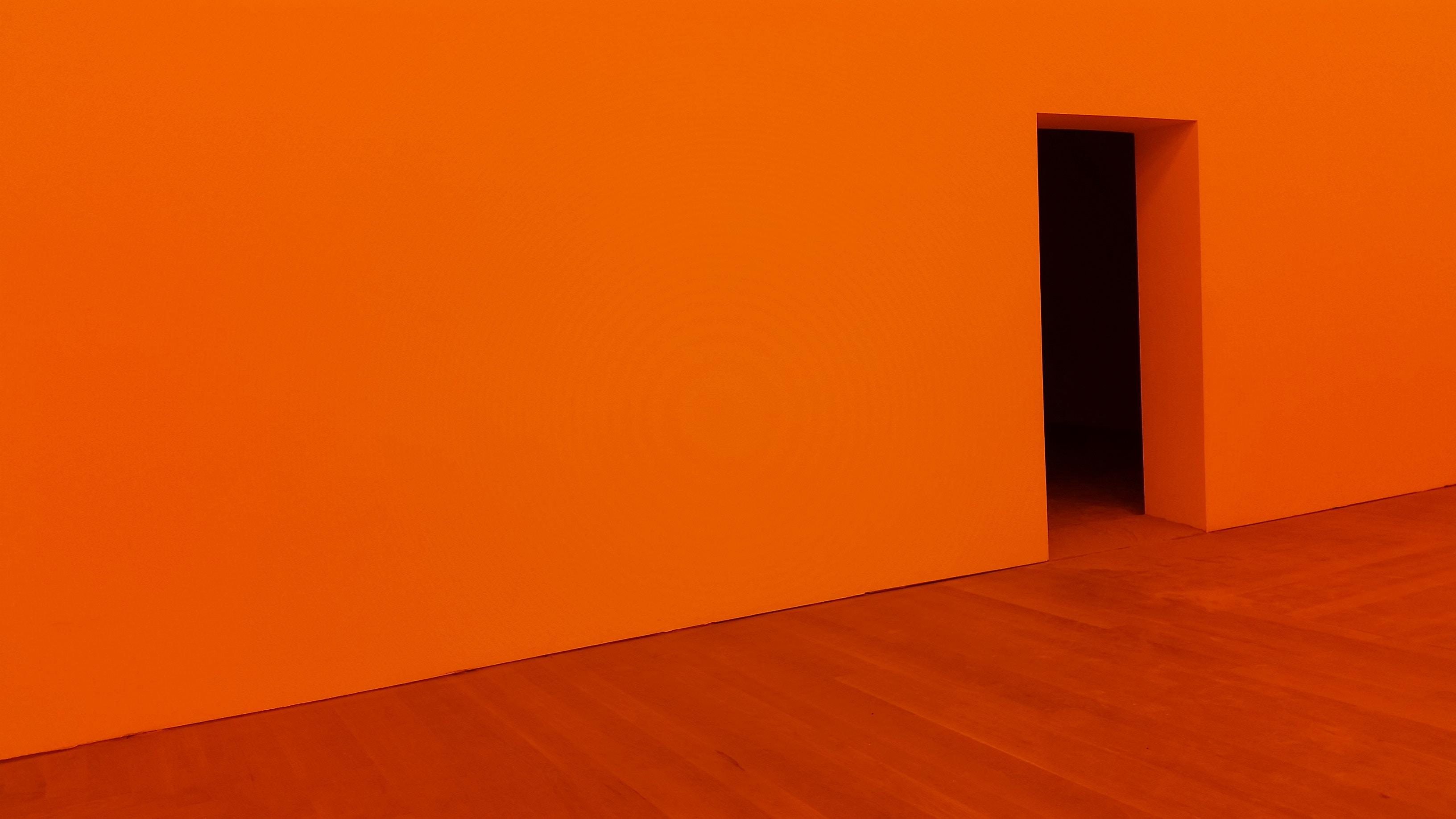 #orange (#inneneinrichtung #minimalistisch #architektur #innenarchitektur #interior #monochrom #wohnzimmer #farbenmix)