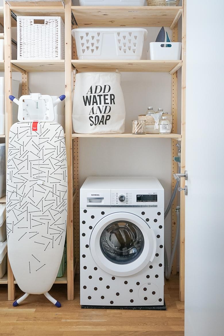 Ordnung im Waschraum: schöner #Waschen garantiert mit diesen kleinen Hacks 
#waschmaschine #skandinavisch #pünktchen