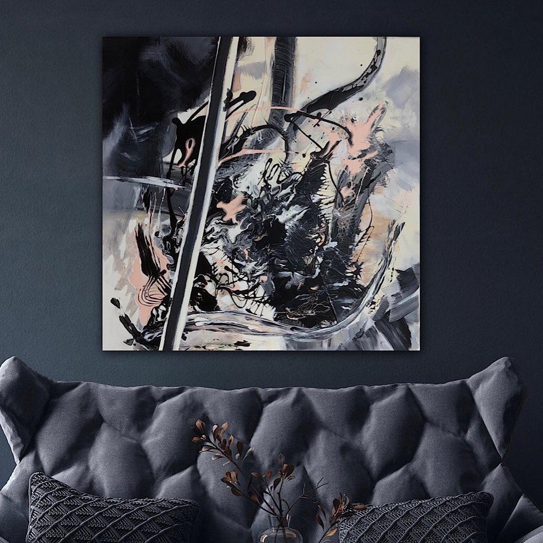 Original Kunstwerk 💫 #Deko 

#wohnzimmer  - 60 x 60 cm
#couchliebt #2023 #interior #kunstzumkaufen #livingroom