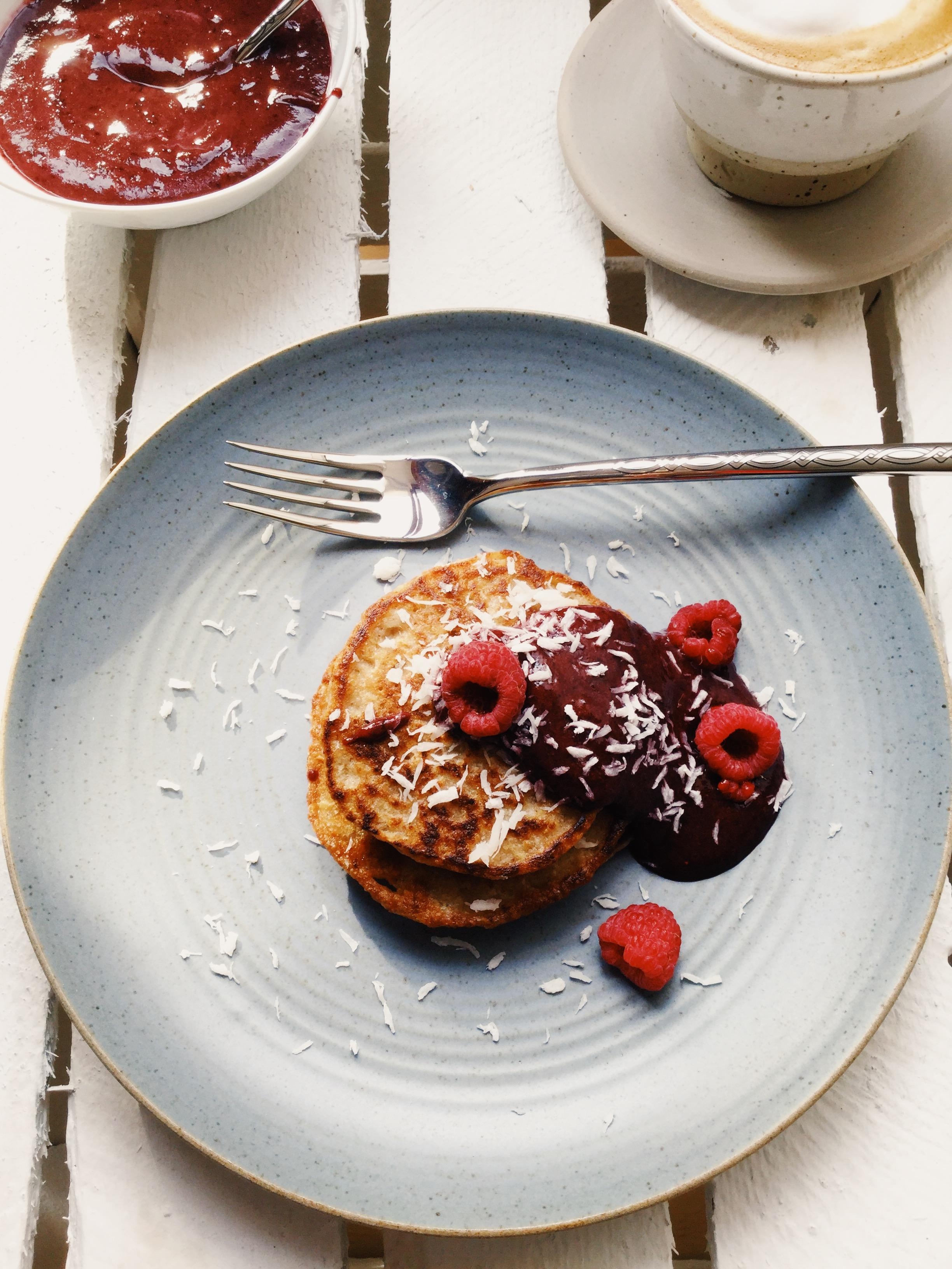 Pancake-❤️ #frühstück #vegan #gesund #lecker #healthyfood #beeren 