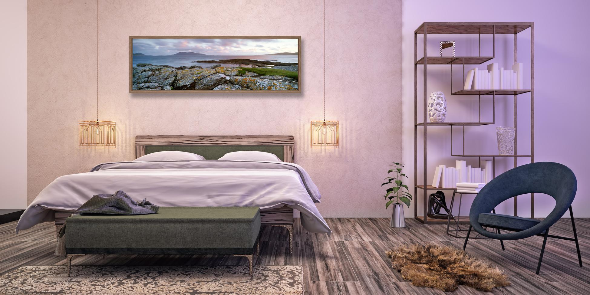 Panorama-Landschaft von Lee Frost im Schlafzimmer #wanddeko ©Bild: Lee Frost. Raum: hd3dsh - Fotolia