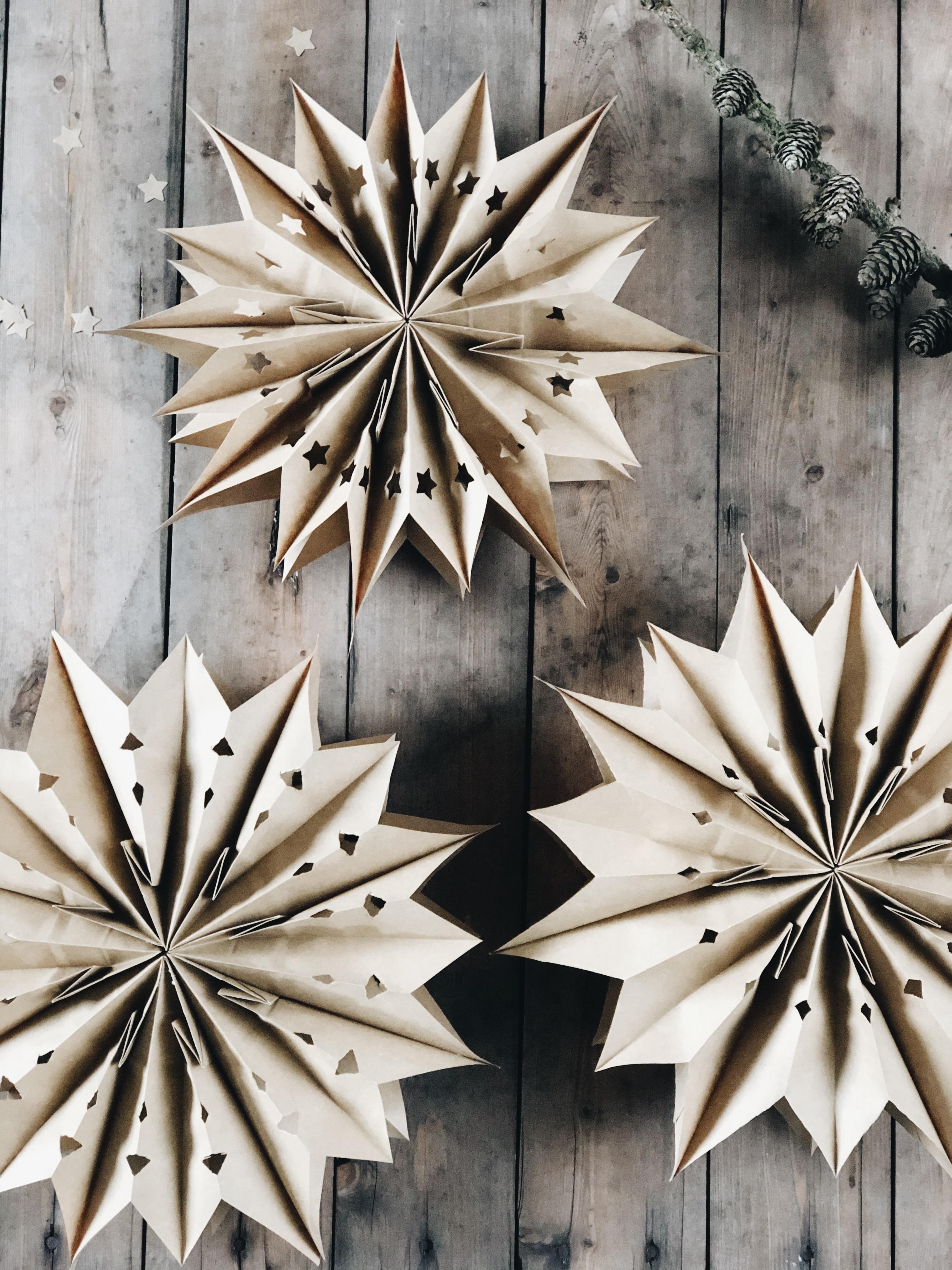 Papierstern-DIY #papierstern #DIY #Weihnachtsdeko #stern