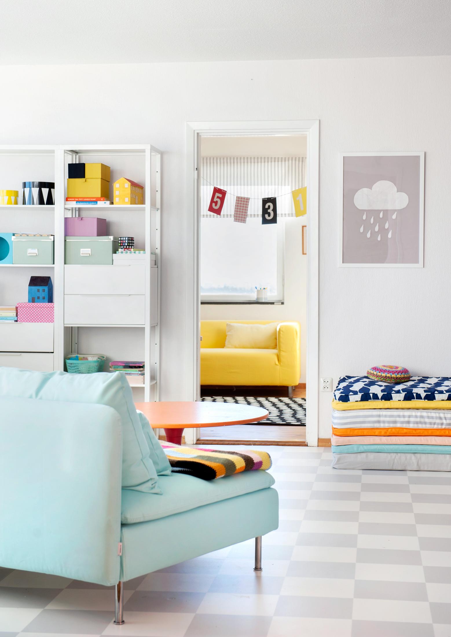 Pastellfarben im Wohnraum #pastellfarbe ©Bemz