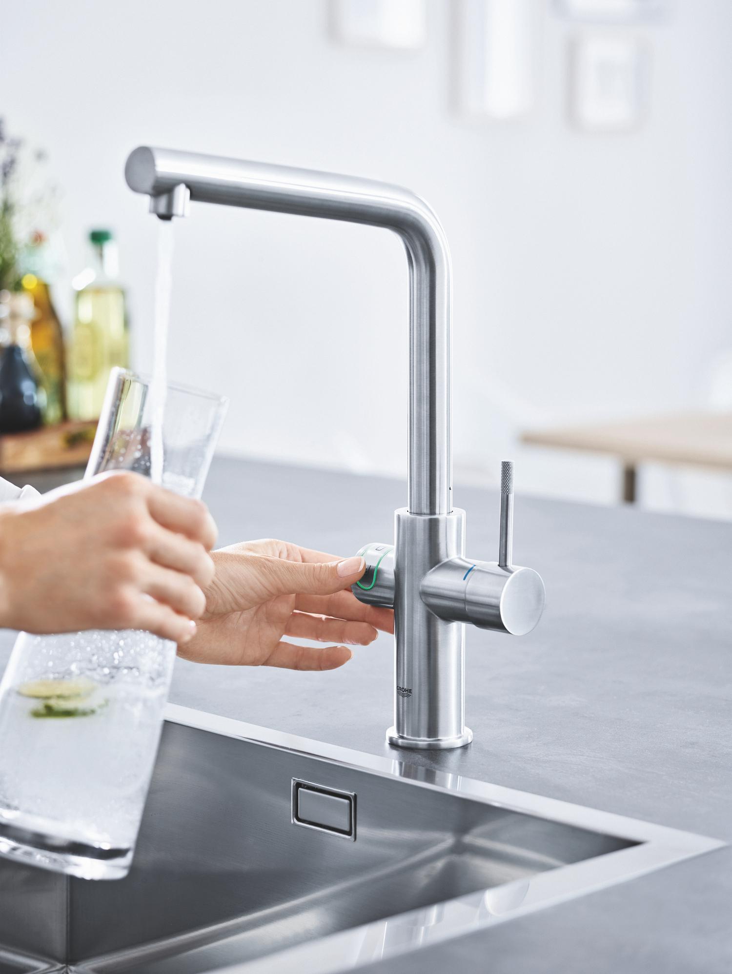Perfekt gekühltes Wasser aus der Leitung #küche #armatur #grohebluehome