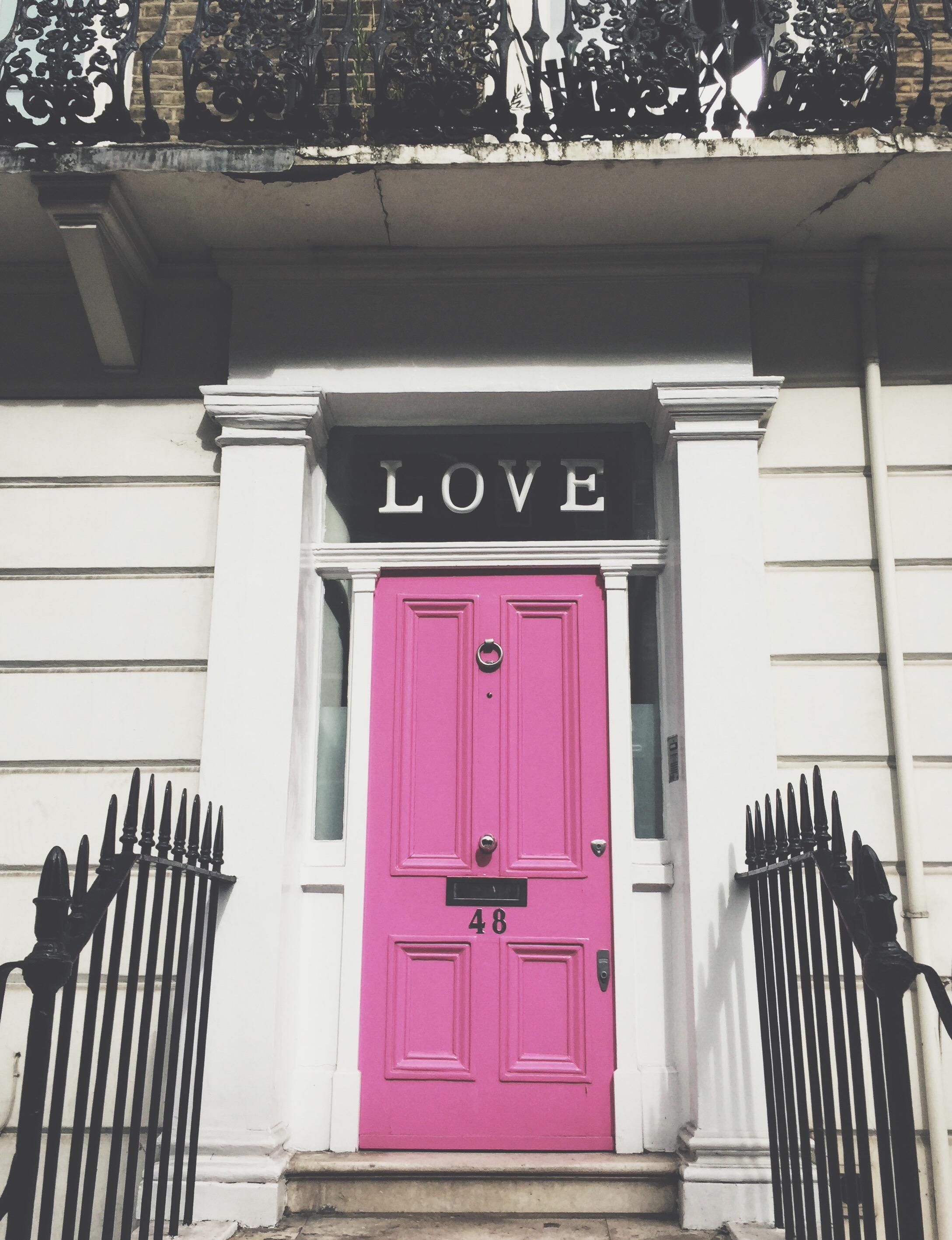 Pinke Eingangstür #eingang ©Carina
