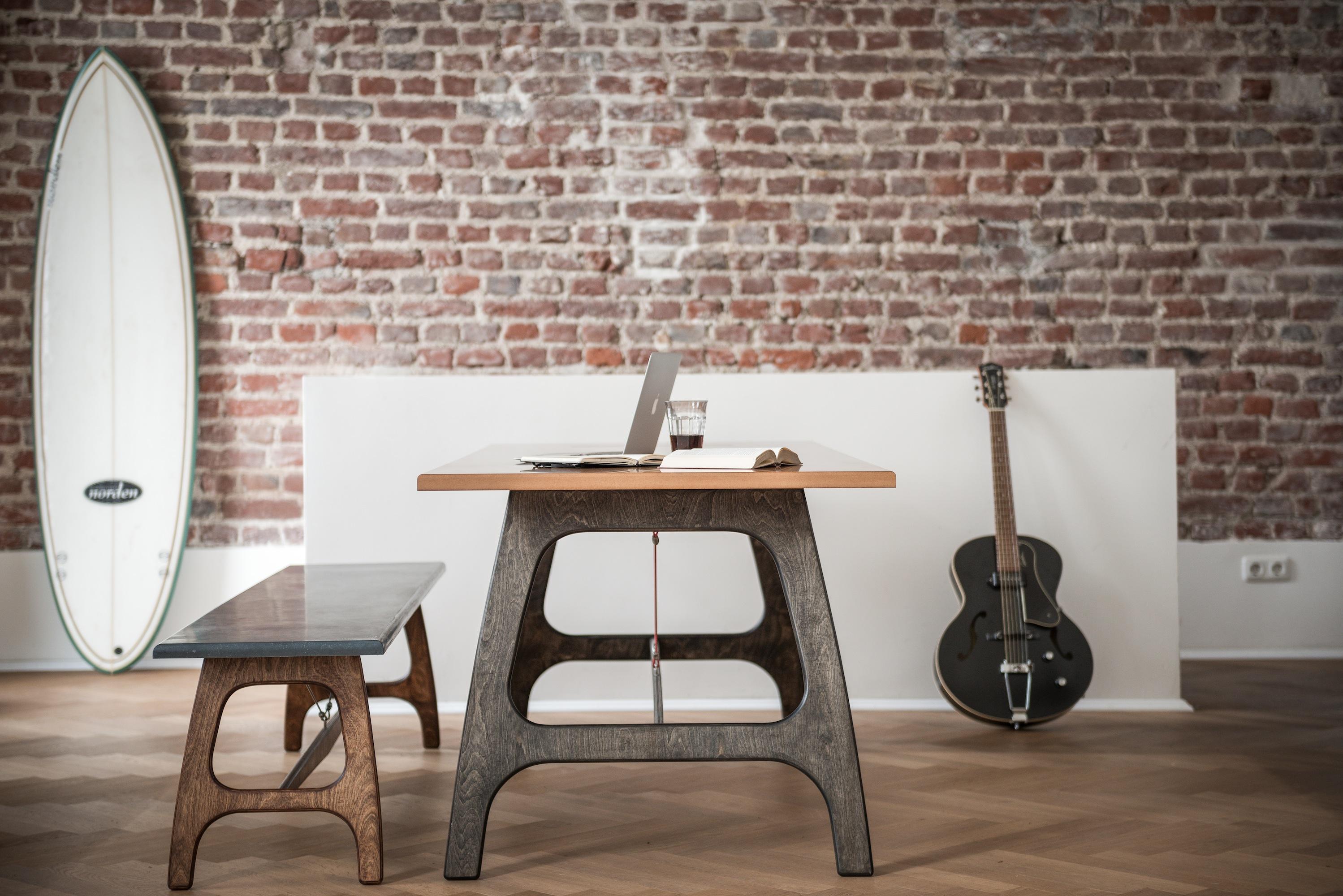 Pit Frame (Table) #esstisch #stecksystem #industrialdesigntisch ©Malte Jäger