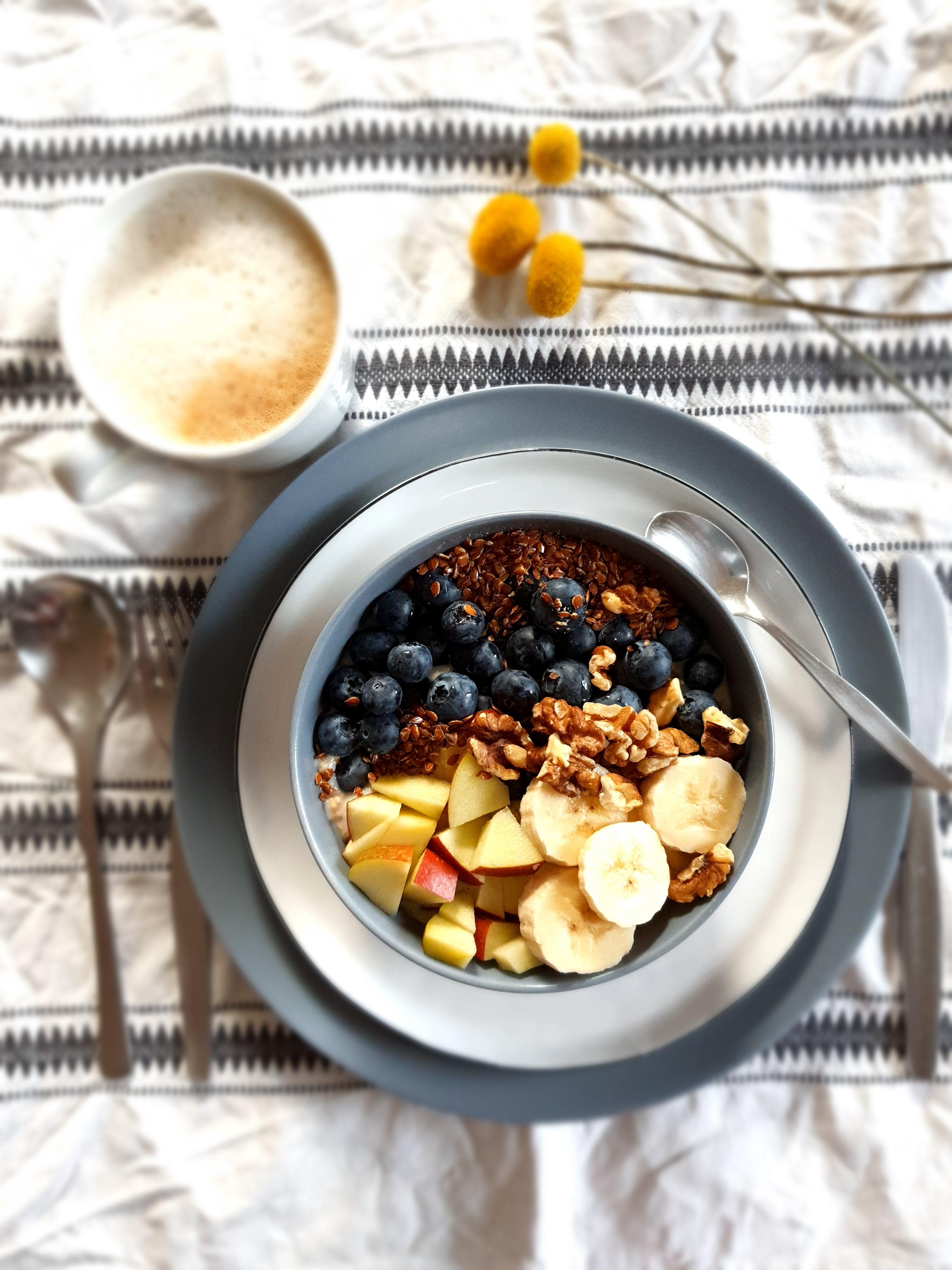 Porridge und Kaffee dann wird der Tag gut #frühstückstisch #foodchallenge