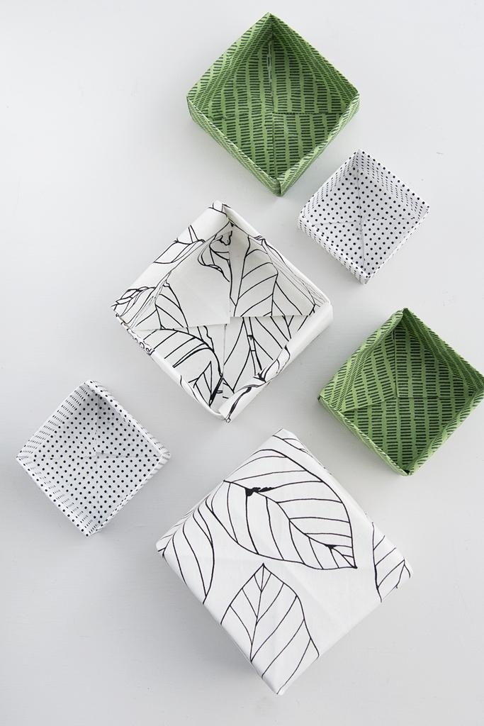 Praktische Origami Schachteln aus Stoff
#DIYWeek #diyaufbewahrung