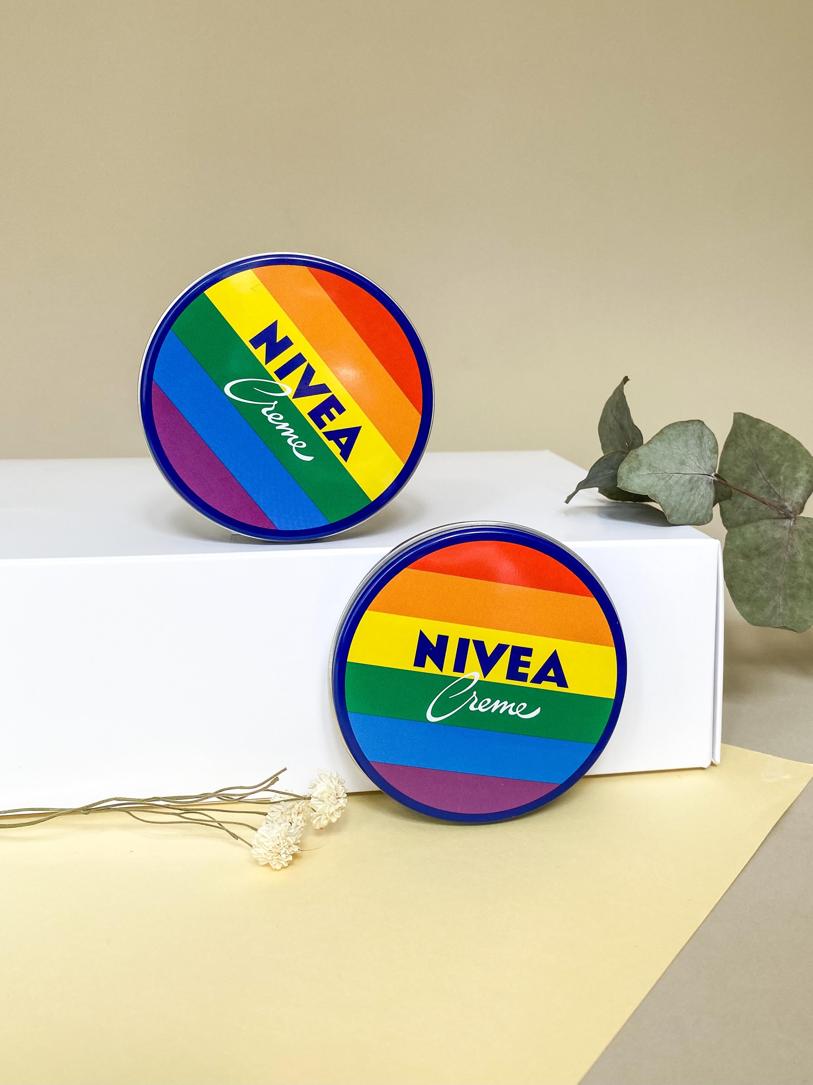 Pünktlich zum Pride Month schmeißt sich die Mini-Dose von #Nivea in den Regenbogen-Look #beautylieblinge