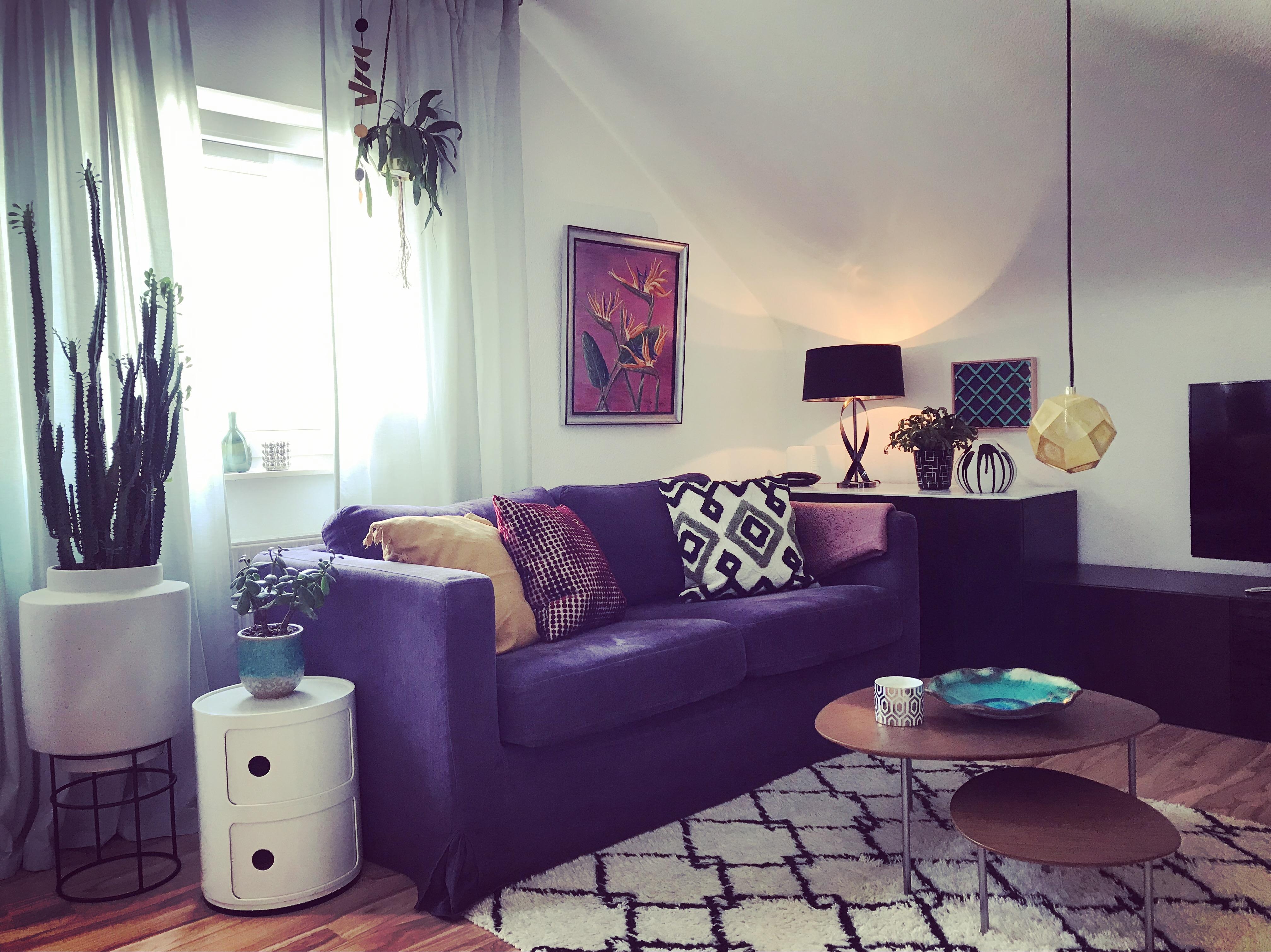 Purple couch 😍#livingchallenge #wohnzimmergestaltung #couchliebt